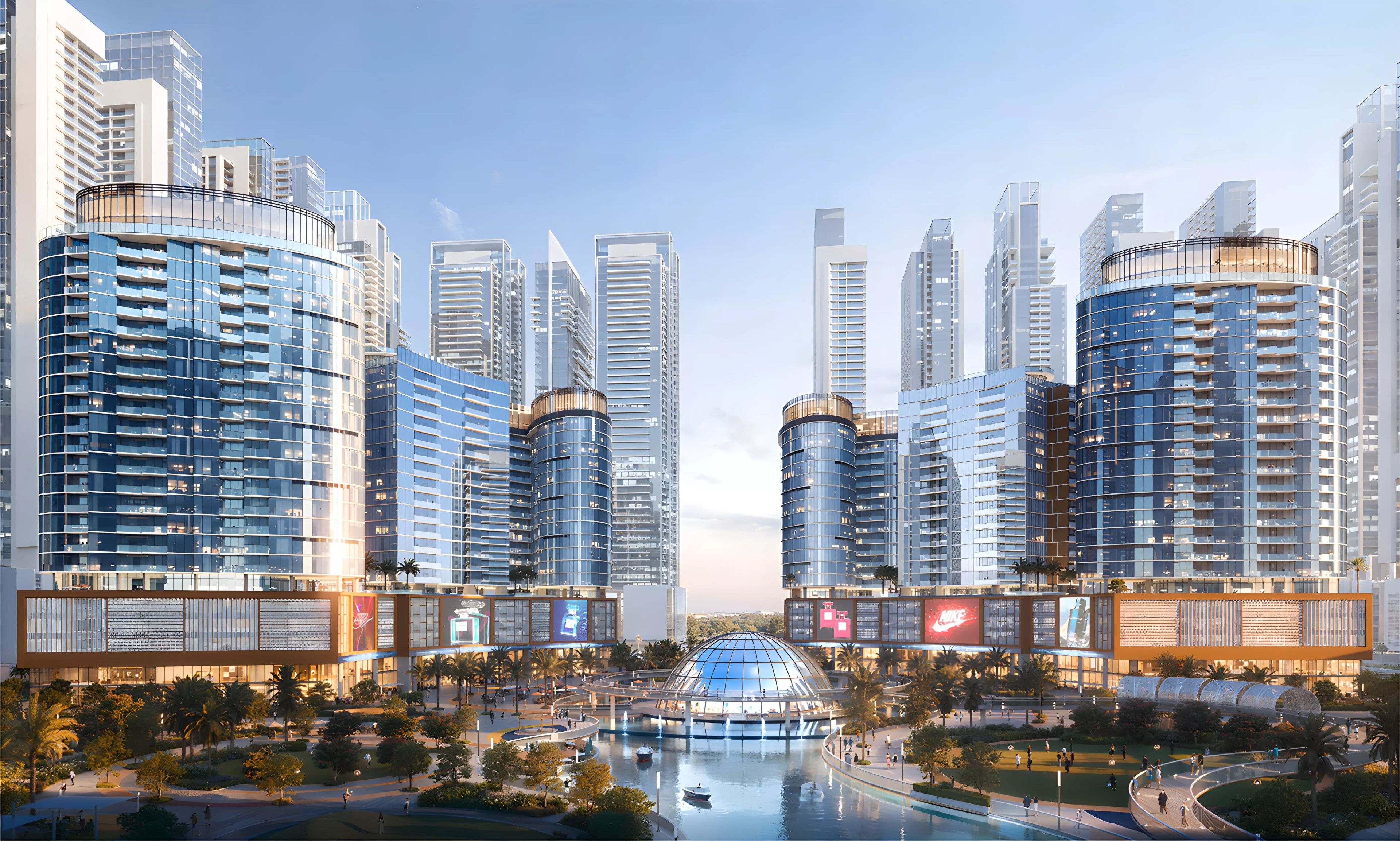 Impressie van Tiger Downtown Ajman, woningen van Tiger Group in Al Alia, Ajman