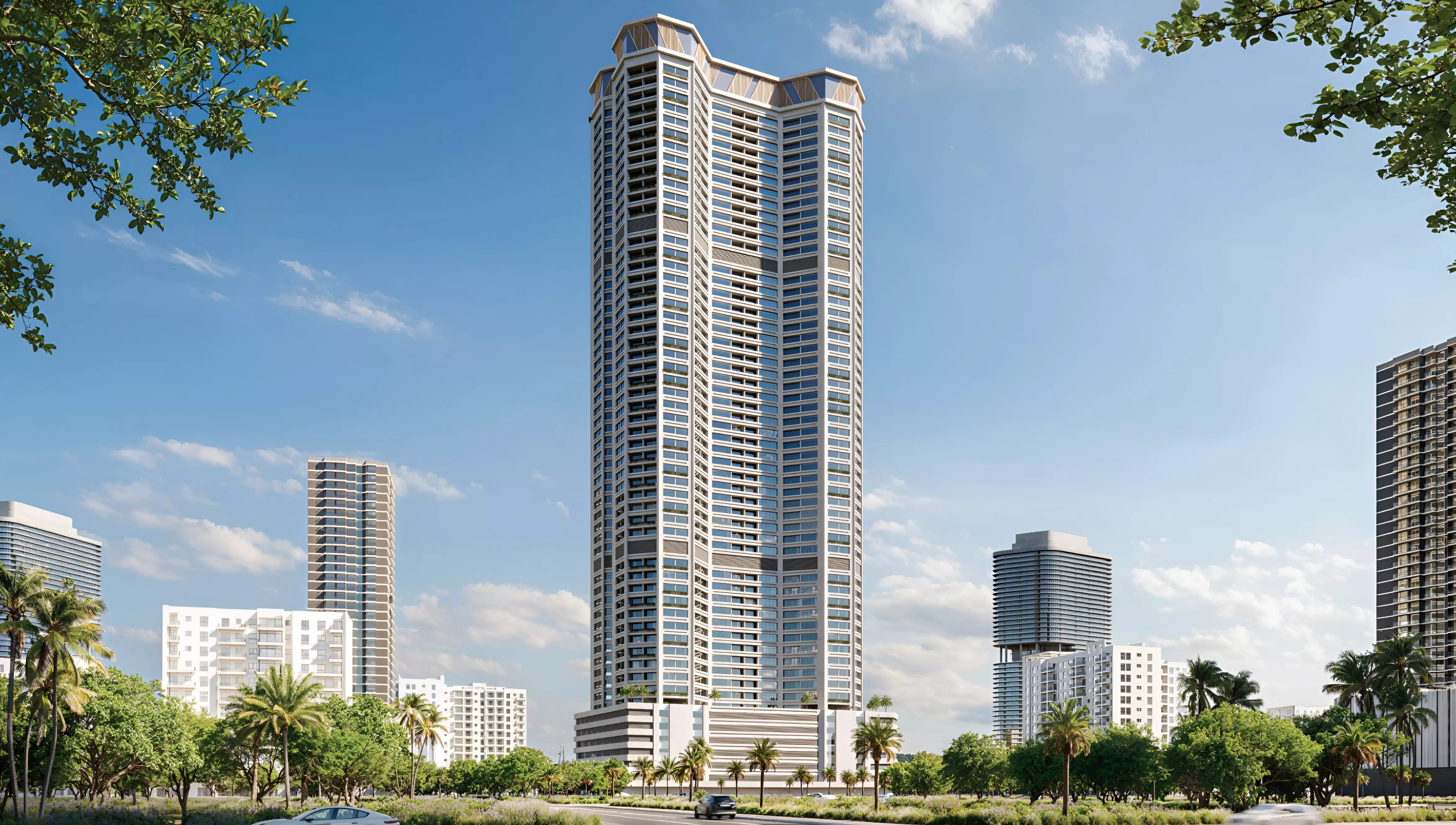Impressie van Infinity Tower, appartementen van GJ Real Estate in Al Humaid City, Ajman