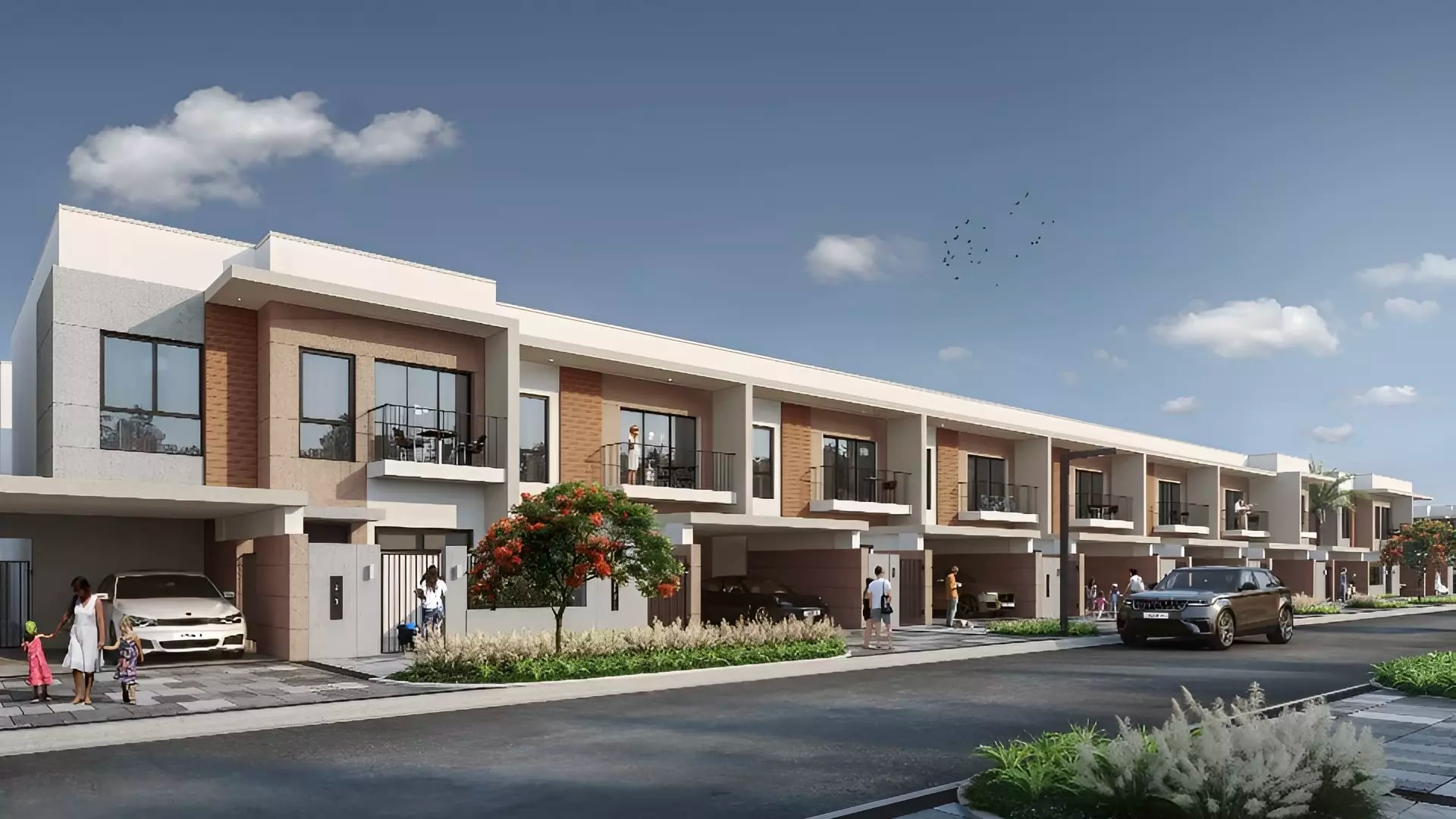 Impressie van Azha Community, woningen van Emirates properties in Al Amerah, Ajman