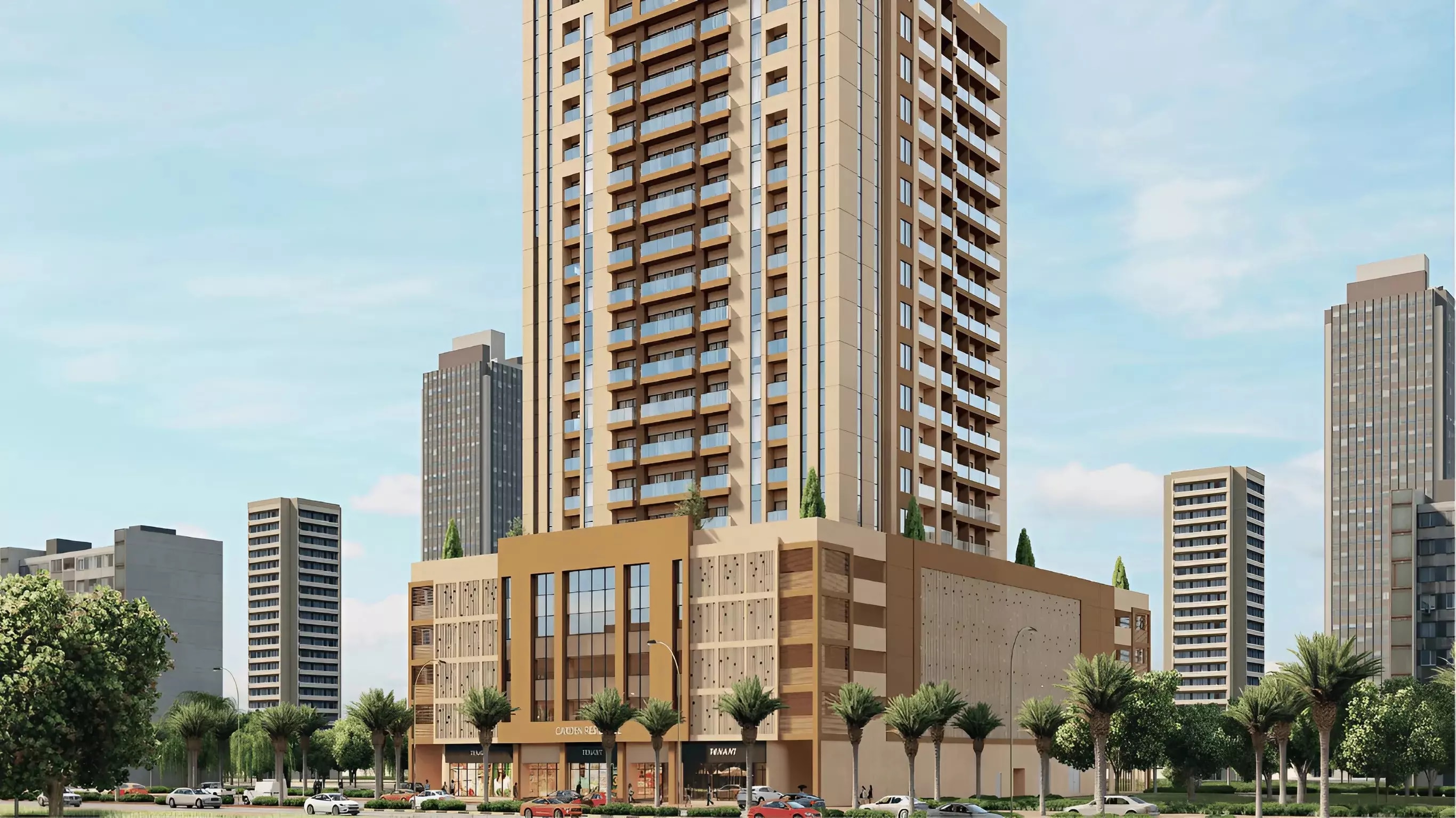 Impressie van Garden Residences, appartementen van Emirates properties in Emirates City, Ajman
