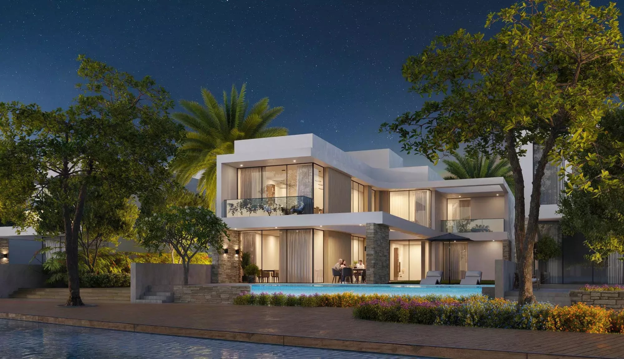 Impressie van Palm Groove Villas, villa's van Sobha Realty in Umm Al Quwain Marina, Umm Al Quwain