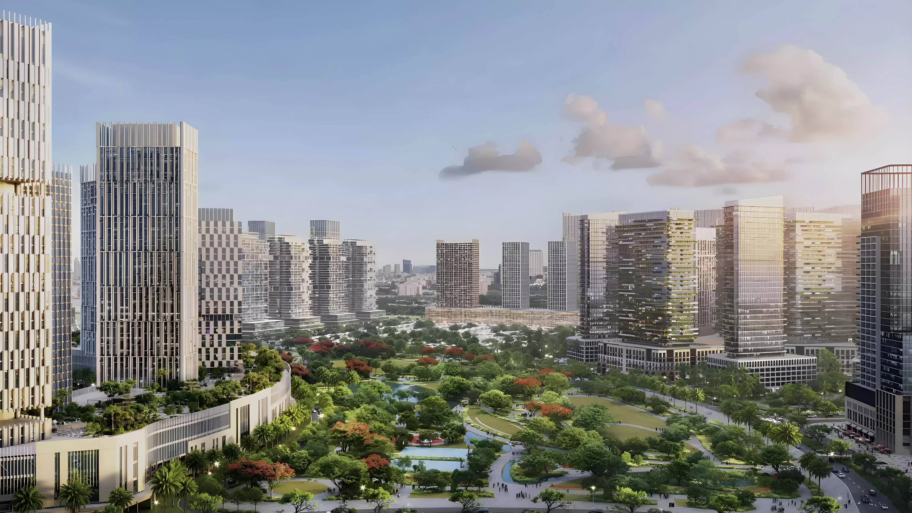 Impressie van Azizi Milan 53, appartementen van Azizi Developments in City of Arabia, Dubai