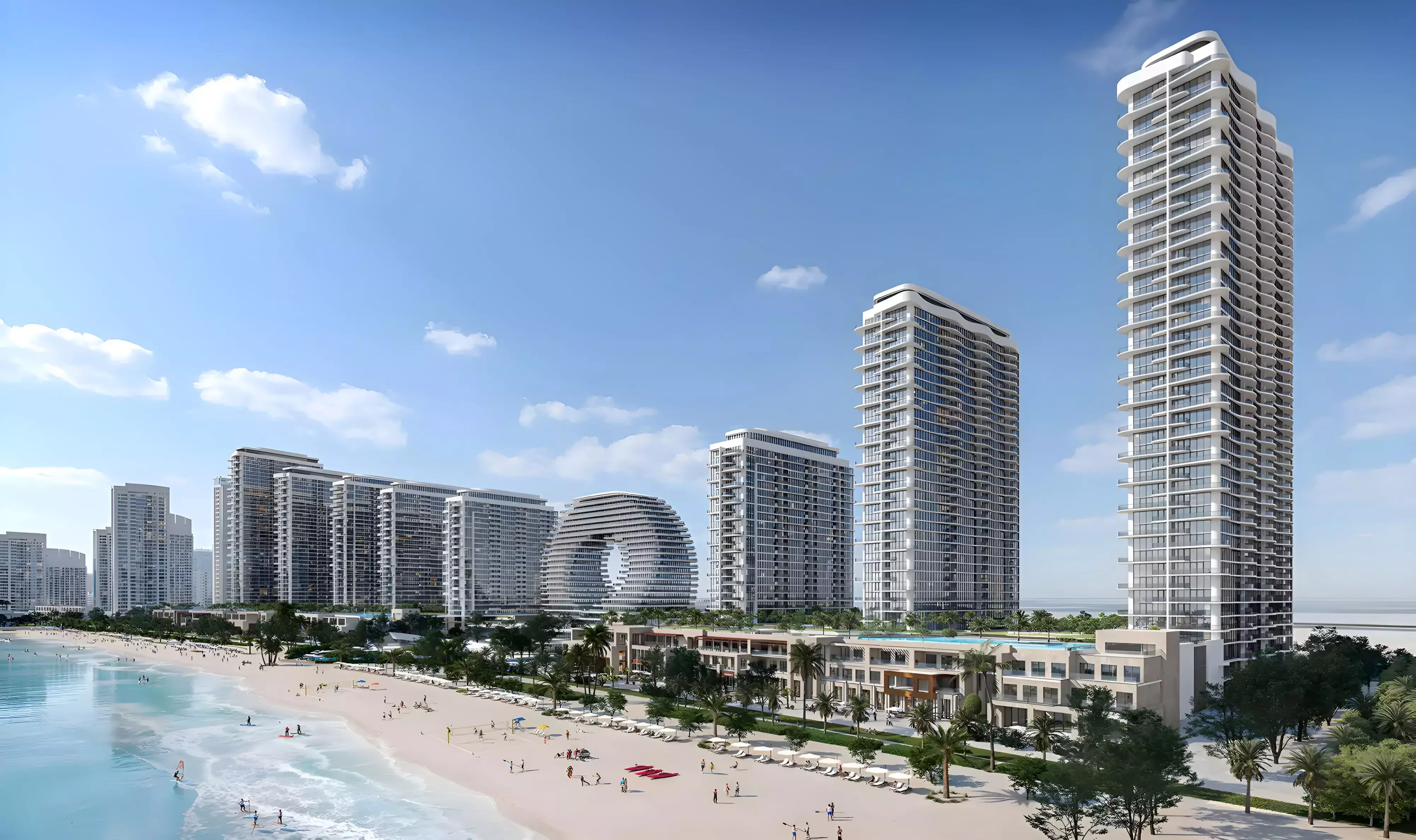 Impressie van Pristine Beach Residences, woningen van Sobha Realty in Umm Al Quwain Marina, Umm Al Quwain