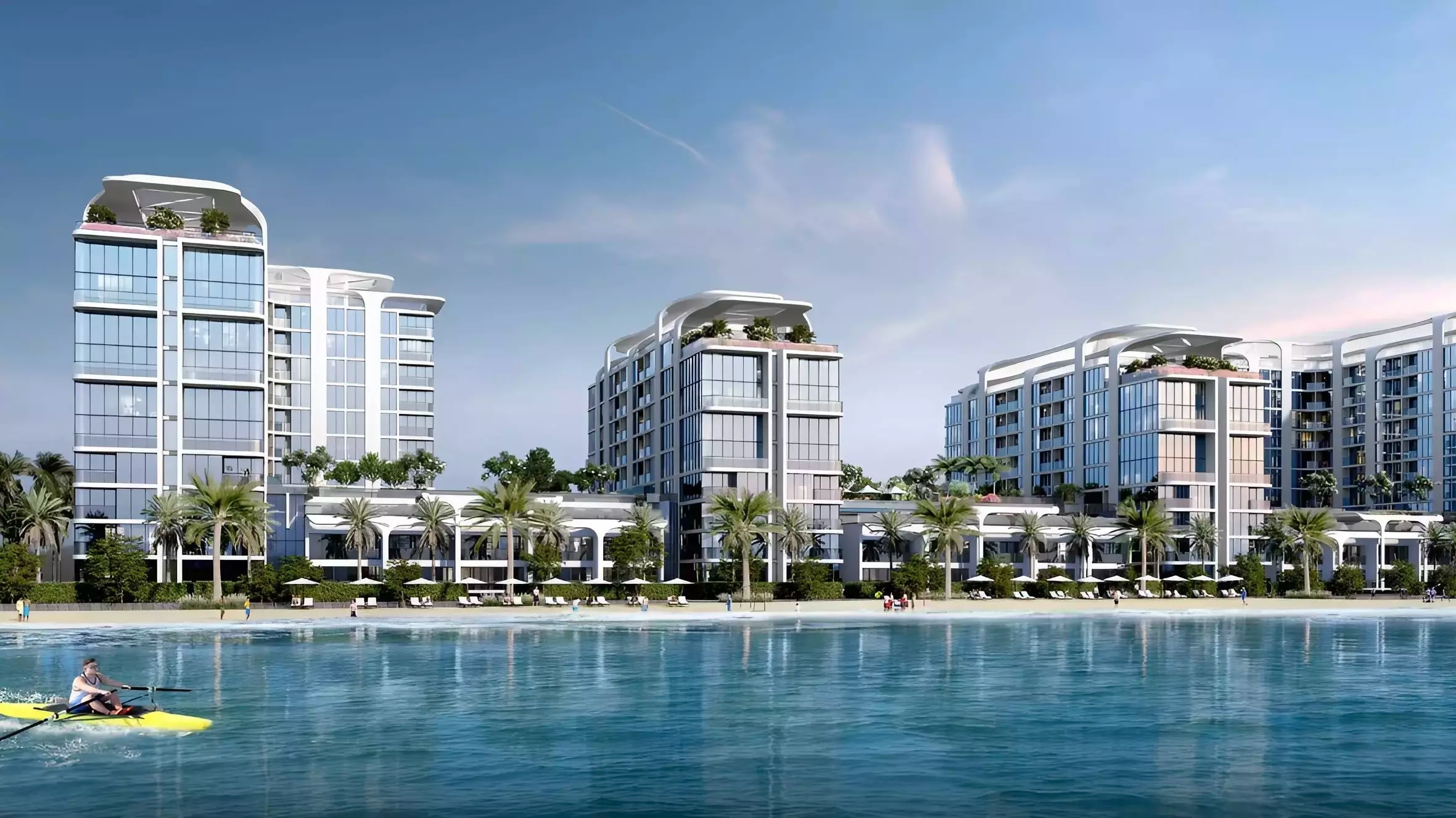 Impressie van Starline Beach Residences, woningen van Sobha Realty in Umm Al Quwain Marina, Umm Al Quwain