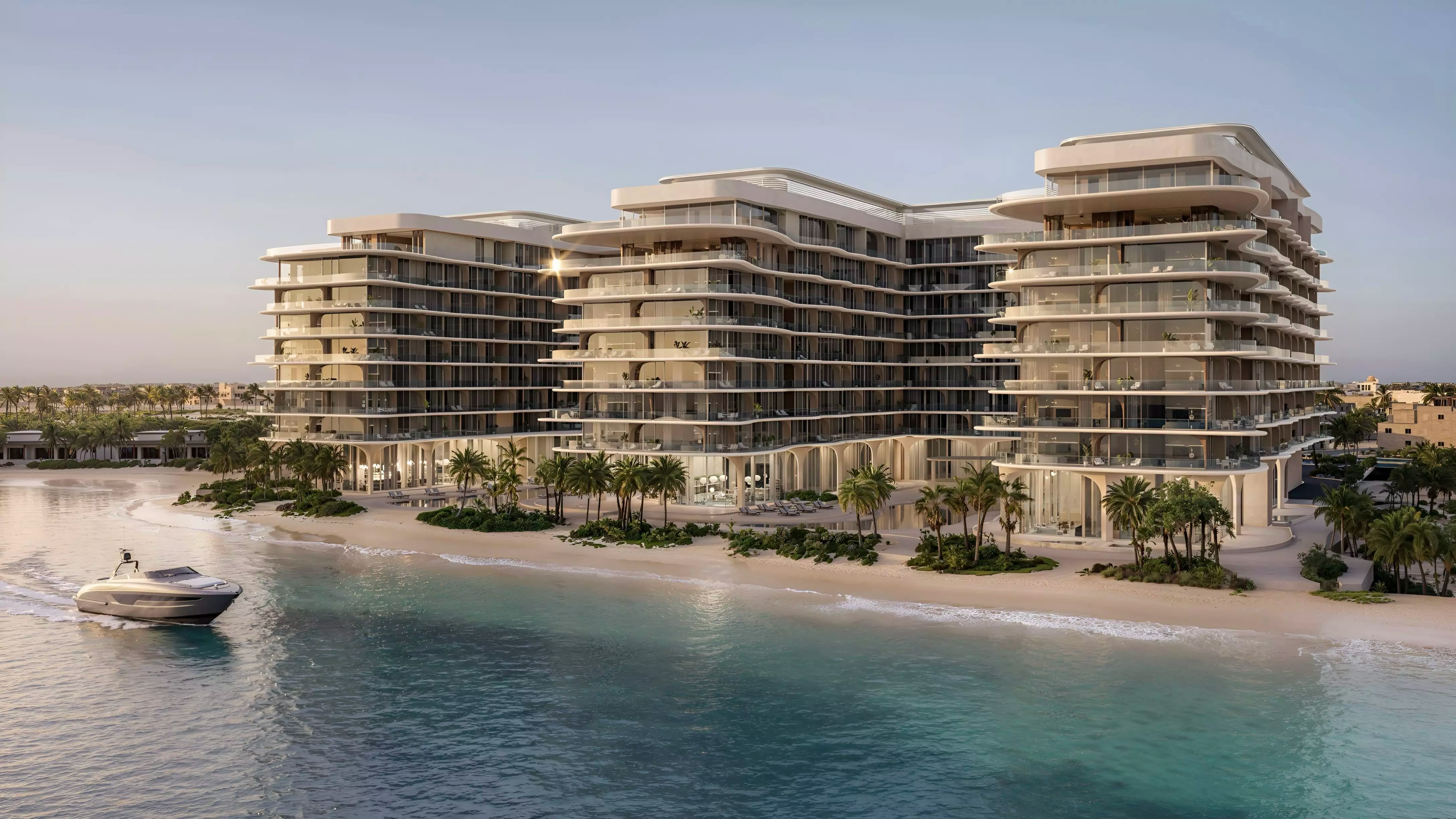 Impressie van Aya Beachfront Residences, woningen van Deyaar Development in Al Raudah, Umm Al Quwain