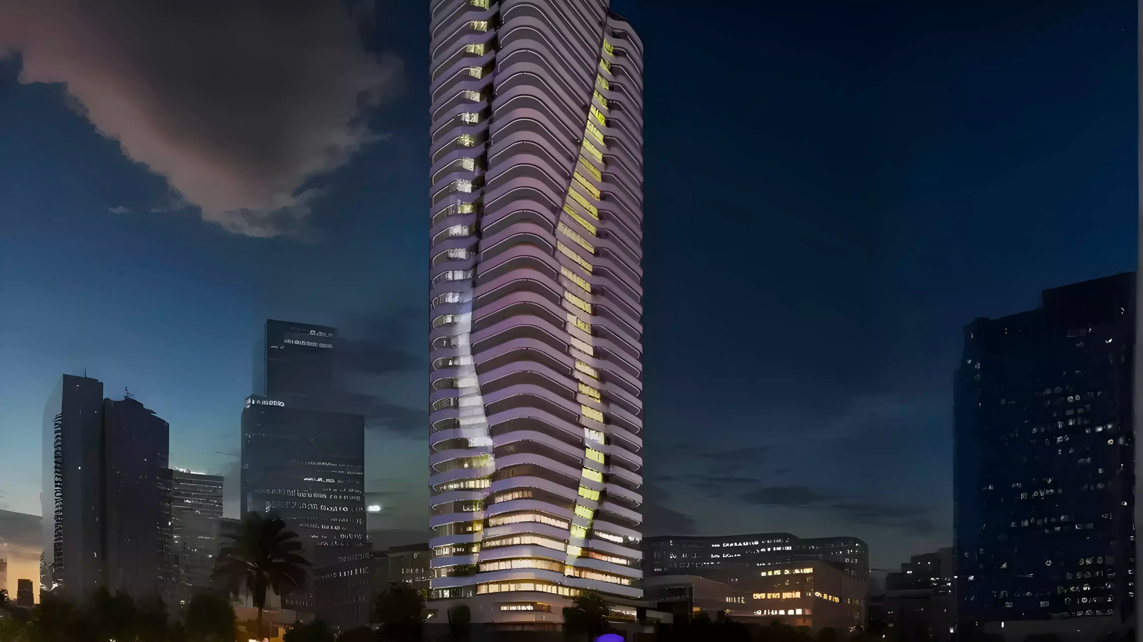 Impressie van Azha Millennium Residences, appartementen van Emirates properties in Jumeirah Village Triangle, Dubai