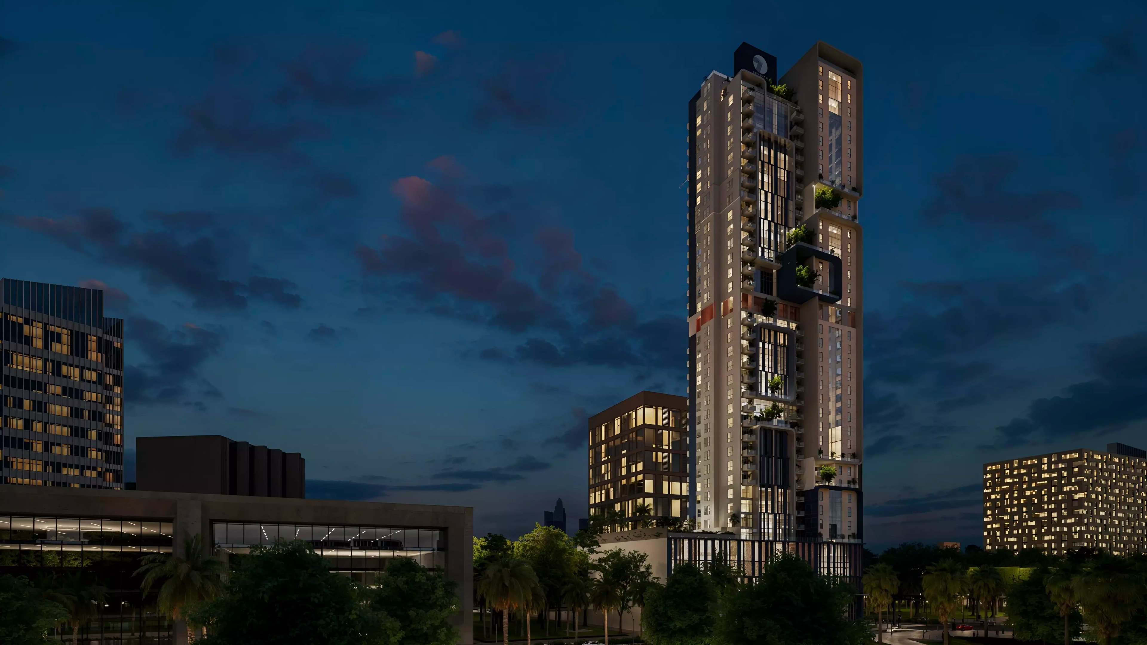 Impressie van Nexara Tower, woningen van 7th Key in Jumeirah Village Circle, Dubai