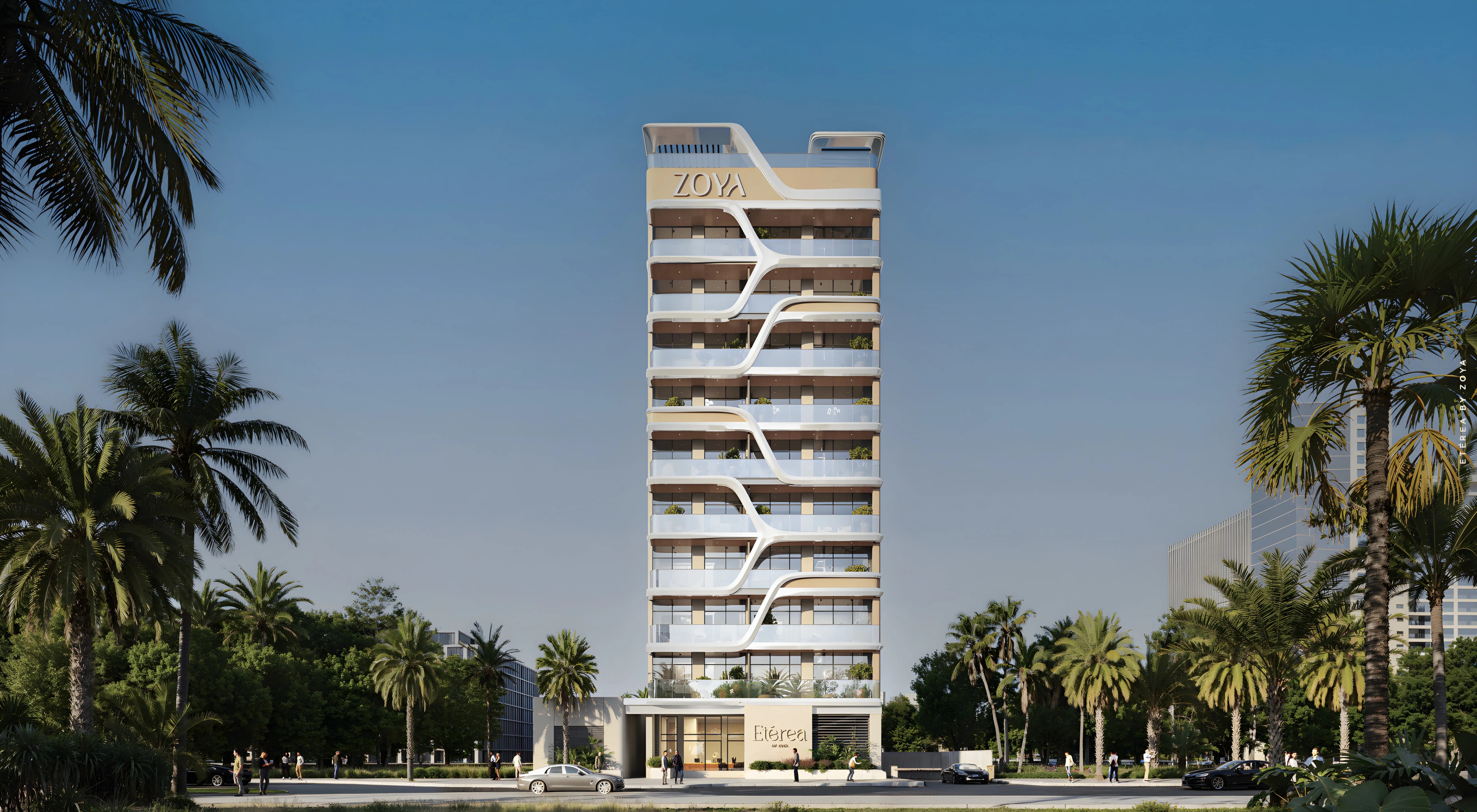 Impressie van Etérea, appartementen van Zoya Developments in Majan, Dubai