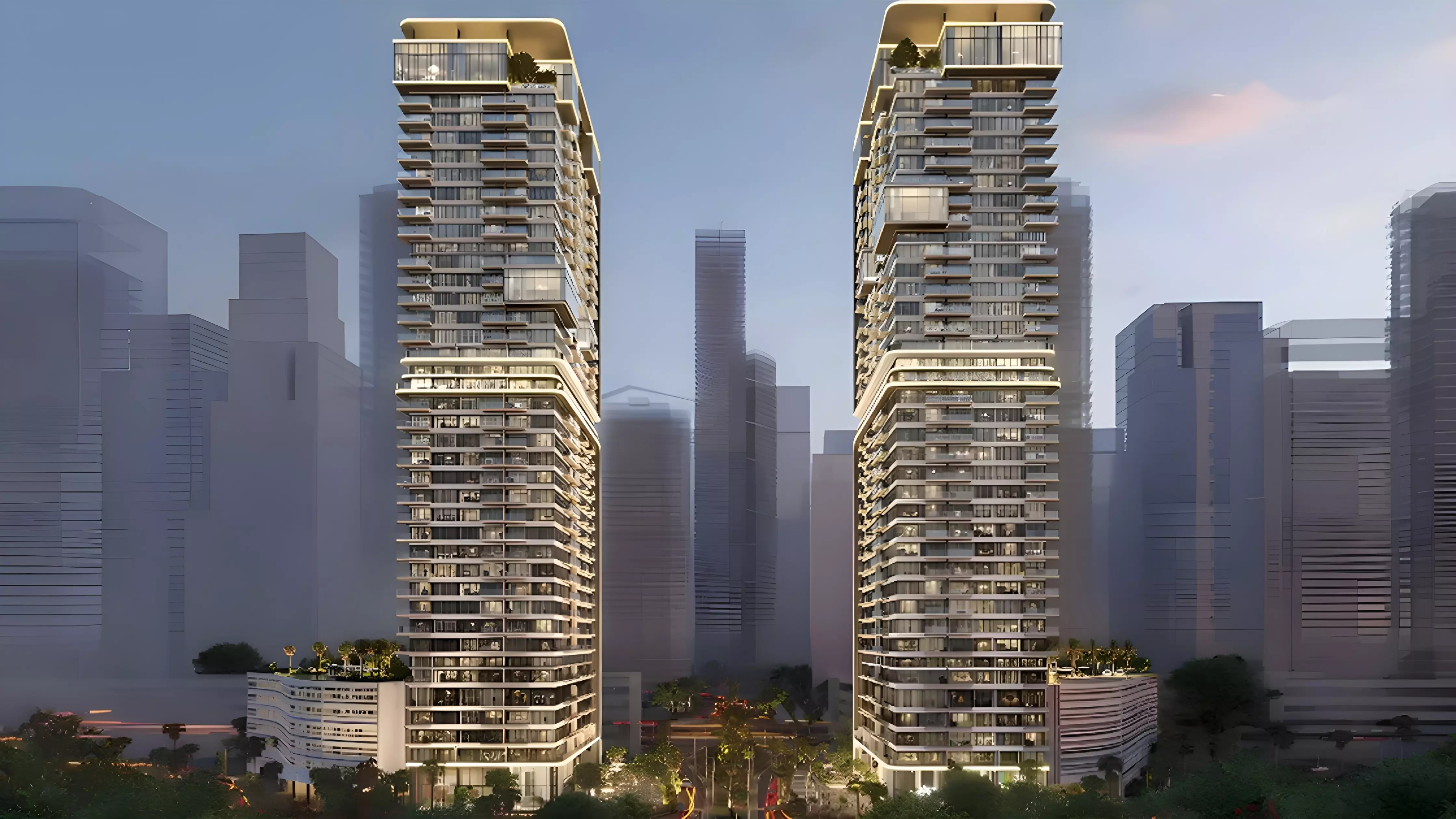 Impressie van UH West, appartementen van Ellington in Jumeirah Lake Towers, Dubai