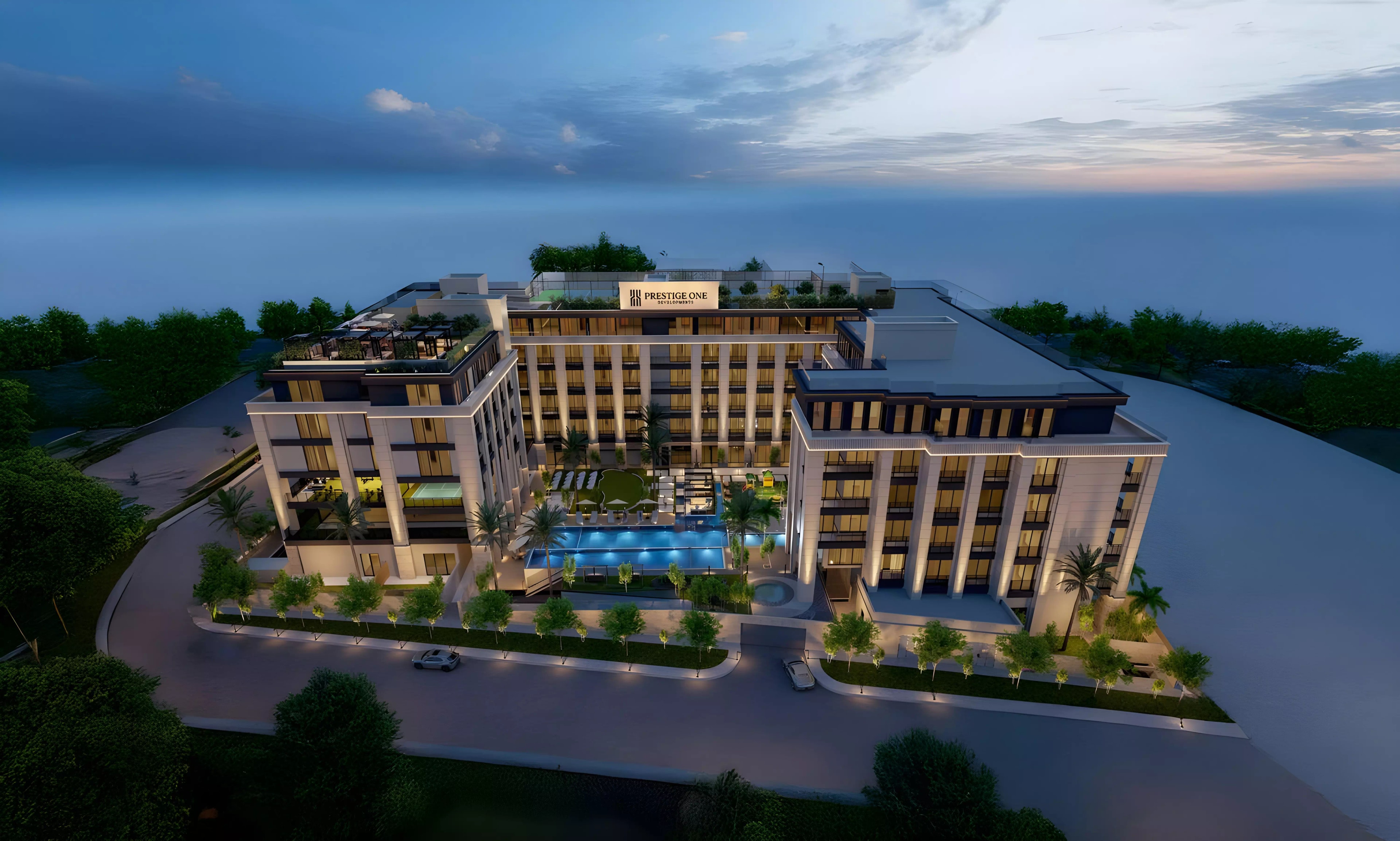 Impressie van Berkeley Square, appartementen van Prestige One Developments in Jumeirah Village Circle, Dubai