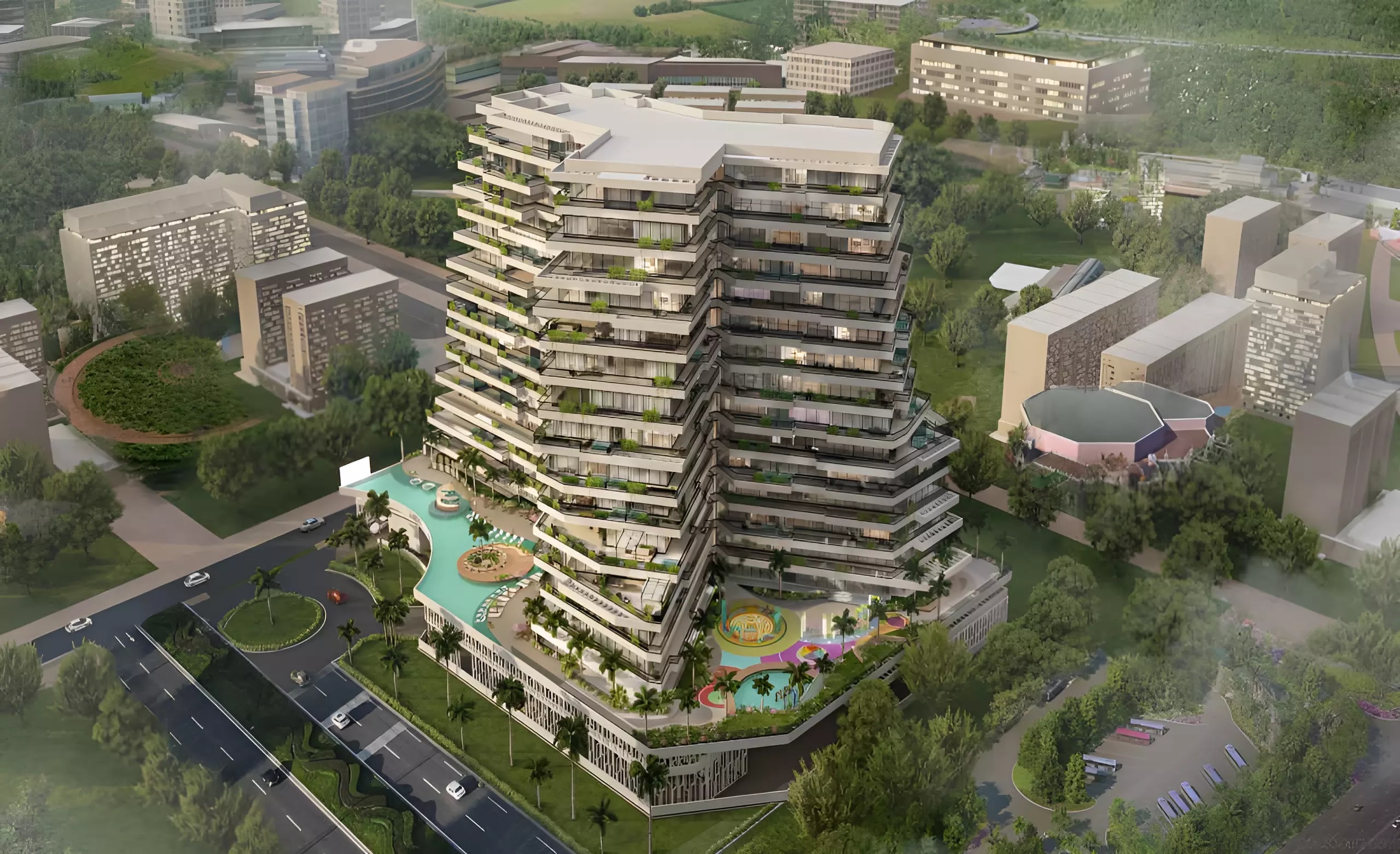 Impressie van Trinity Arjan, appartementen van Karma Development in Arjan, Dubai