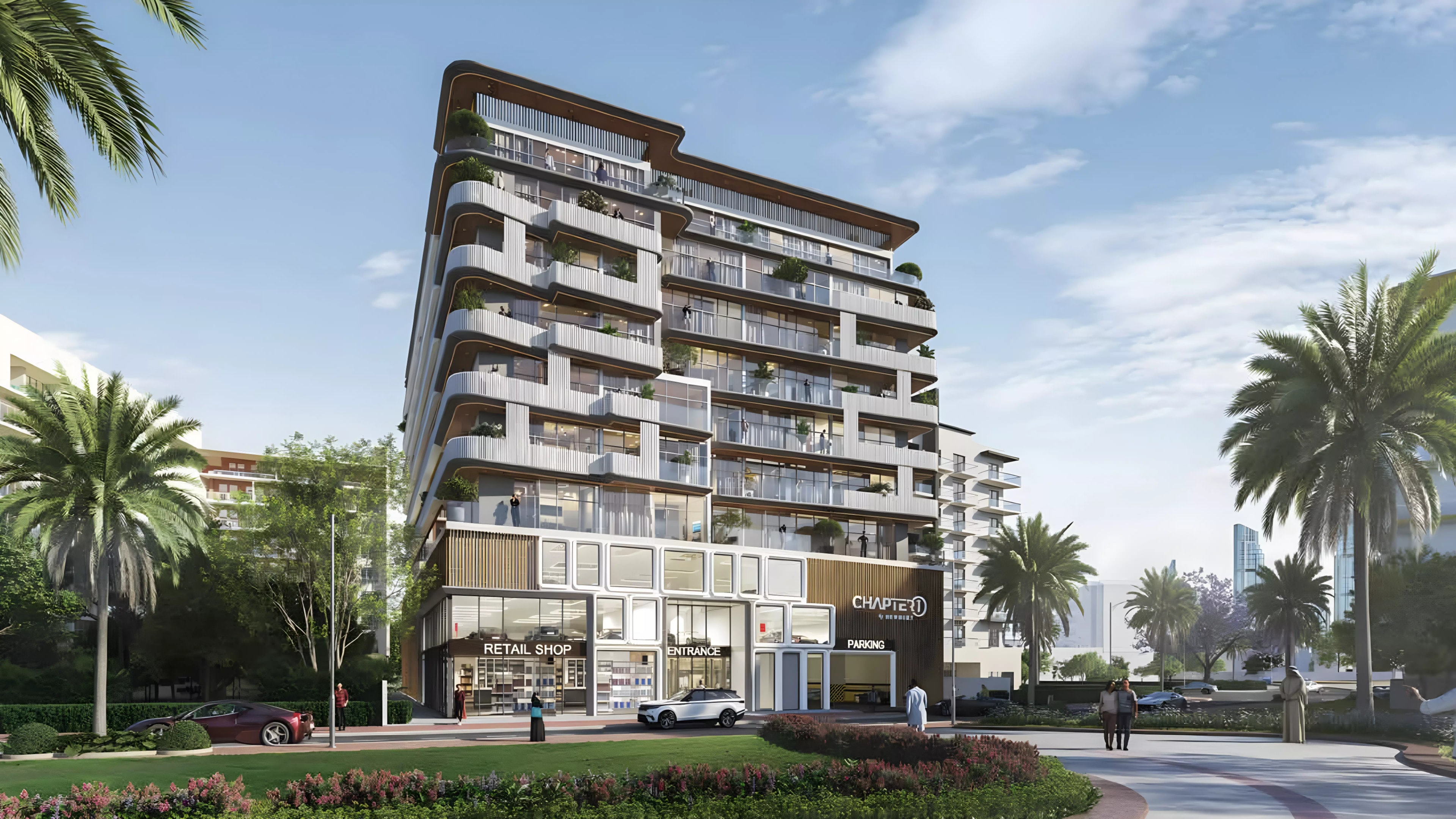 Impressie van Chapter 01, appartementen van Newbury Development in International City Phase 2, Dubai