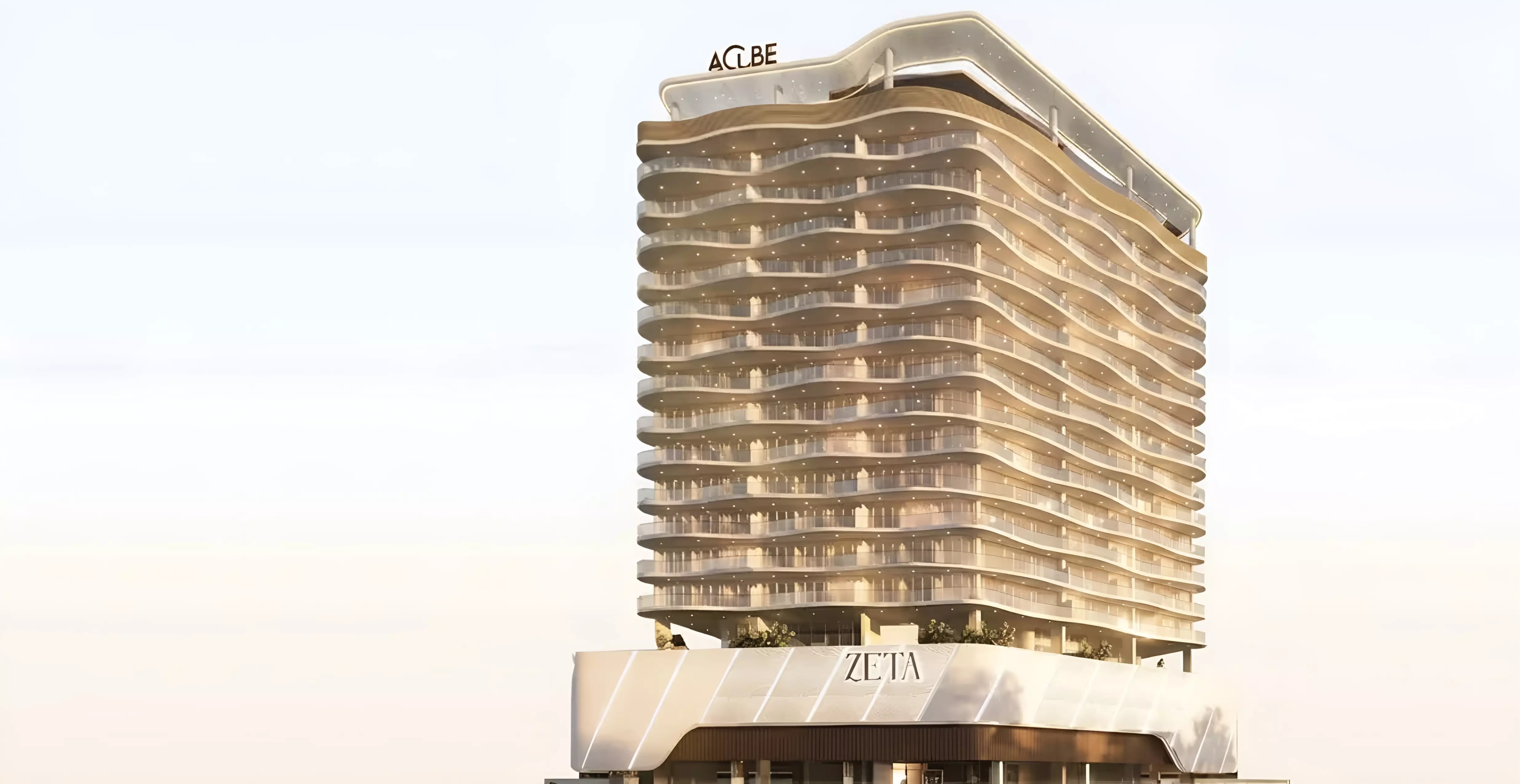 Impressie van Zeta, appartementen van Acube Developers in Liwan, Dubai