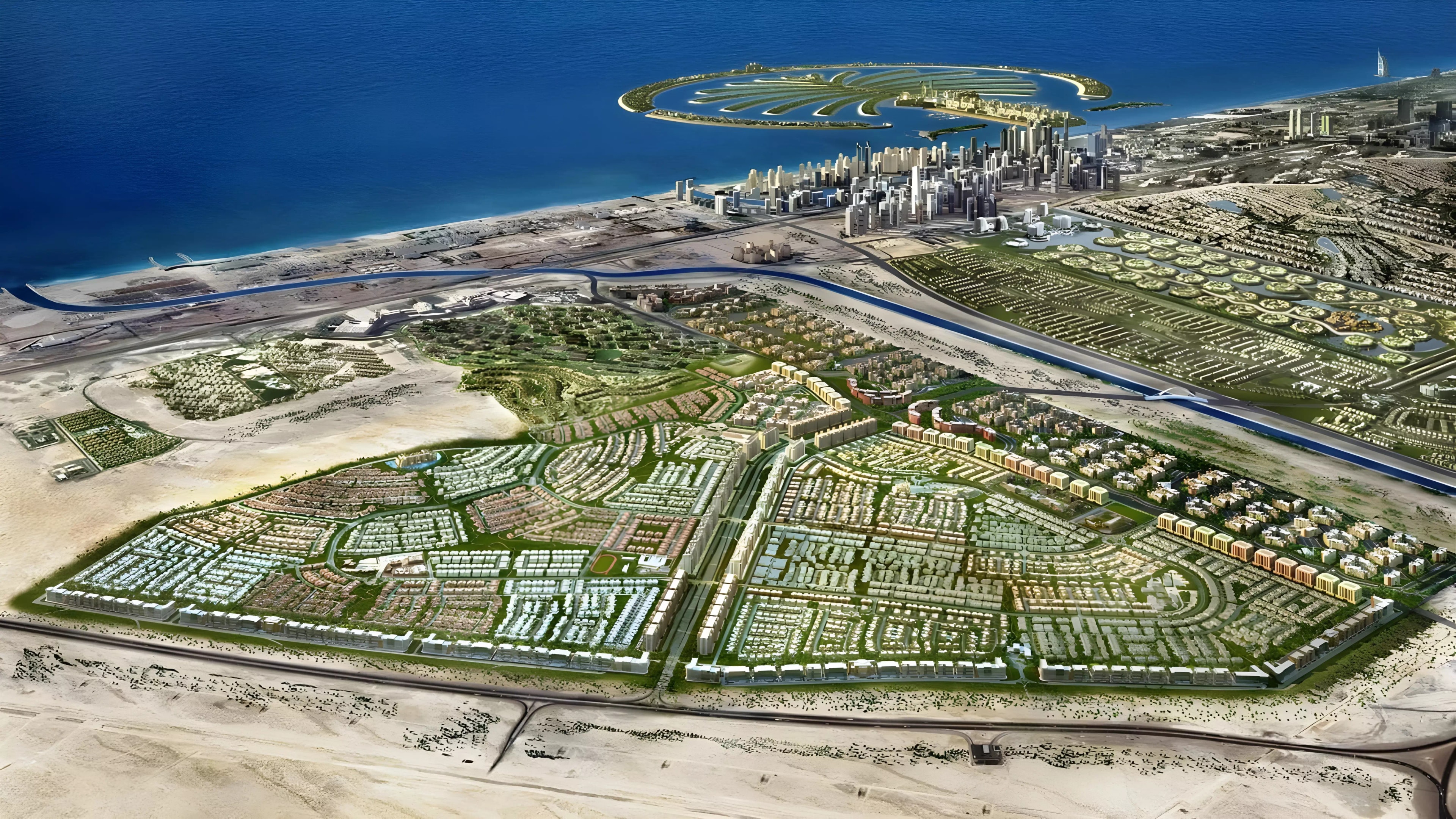 Impressie van Cubital Heights Phase 2, appartementen van Ozean Real Estate Development in Al Furjan, Dubai