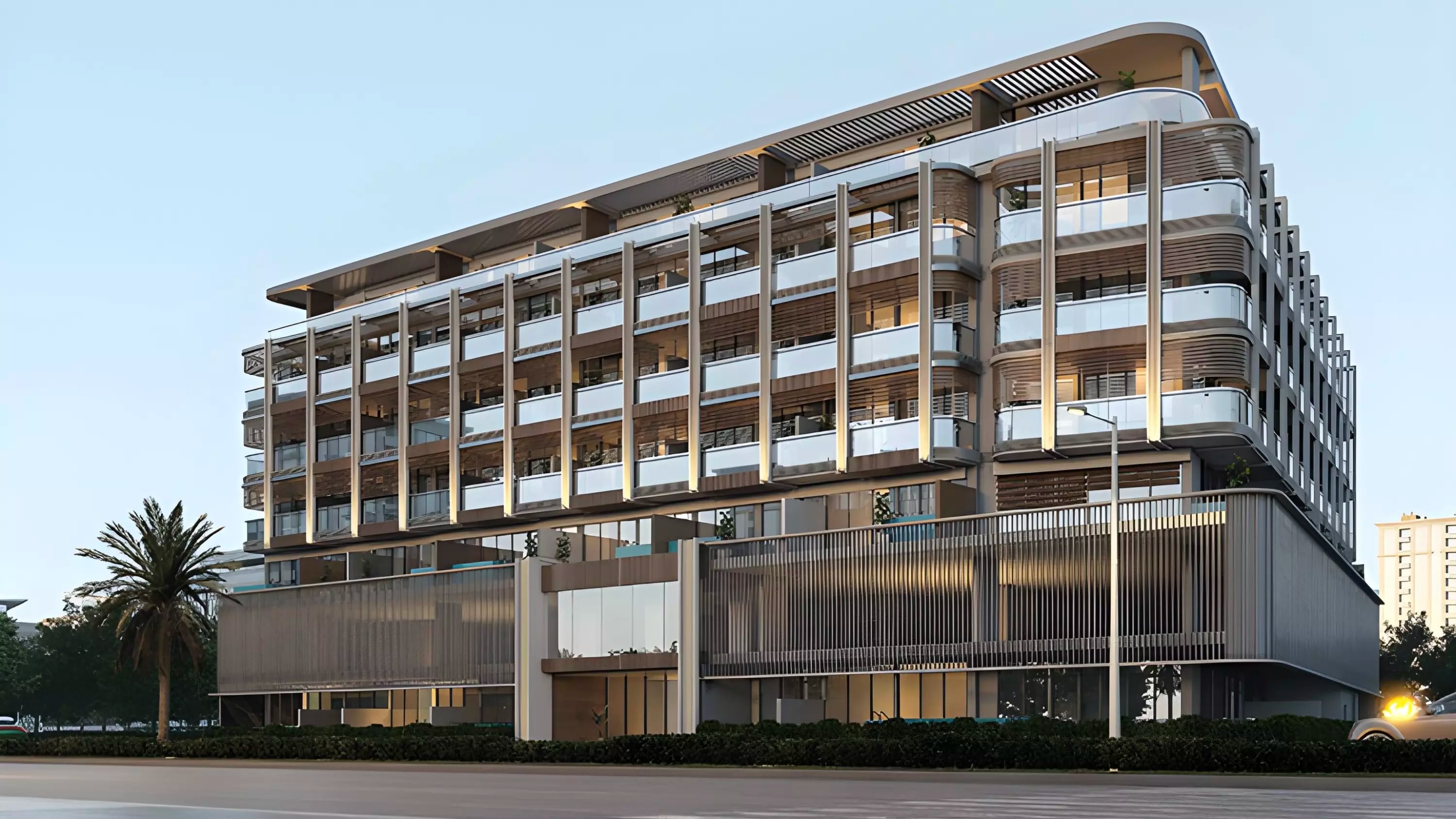 Impressie van 105 Residences, appartementen van Kamdar Developments in Jumeirah Village Circle, Dubai