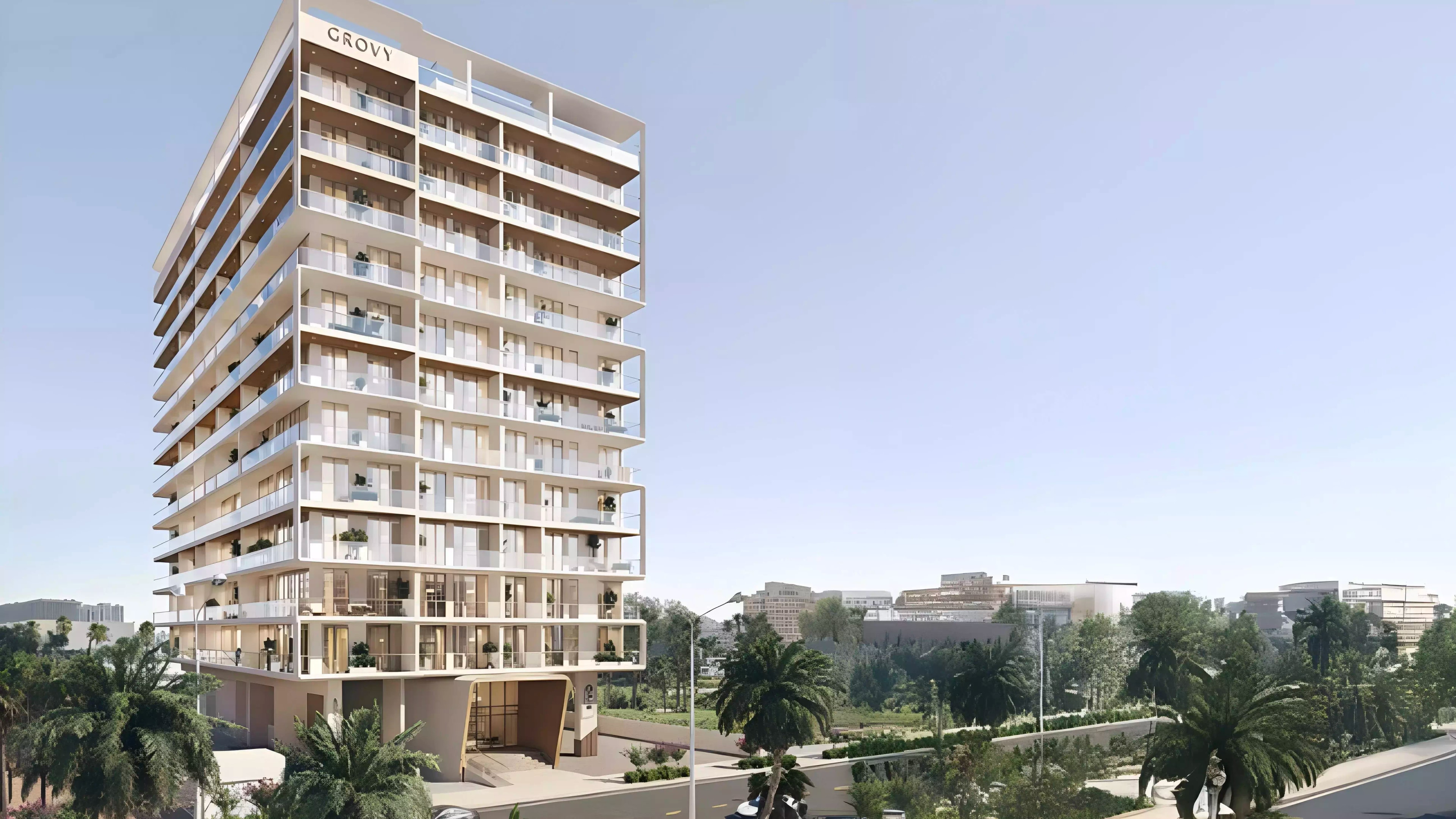 Impressie van Rivo by Grovy, appartementen van Grovy Real Estate Developers in Dubai Land Residence Complex, Dubai
