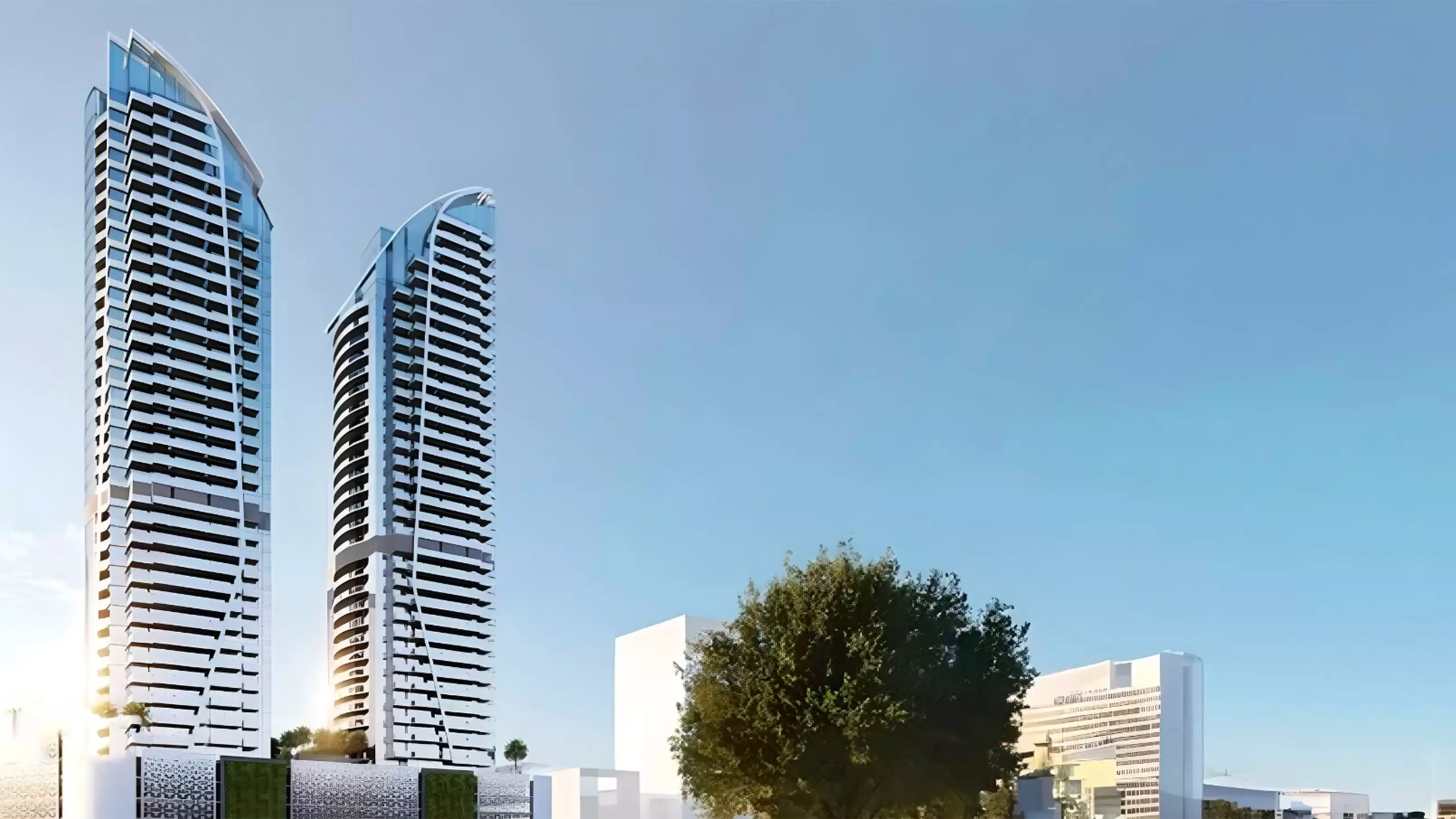 Impressie van Red Square Tower, appartementen van Tiger Group in Jumeirah Village Triangle, Dubai