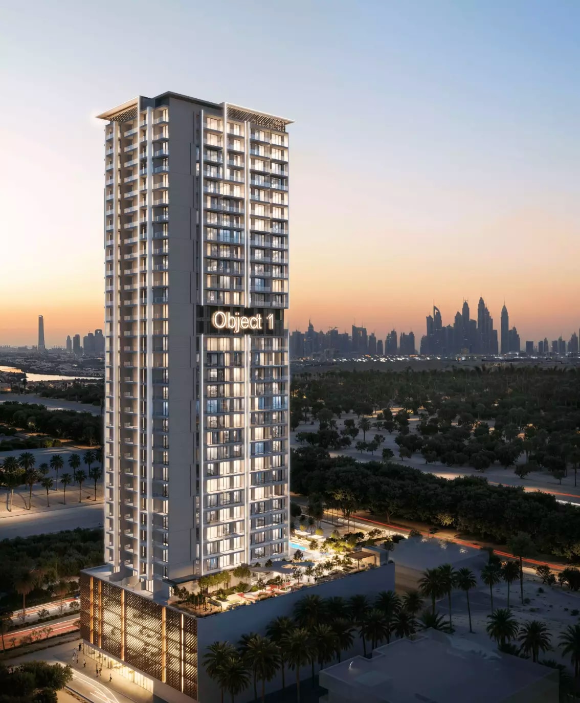 Impressie van The Fifth Tower, appartementen van Object 1 in Jumeirah Village Circle, Dubai
