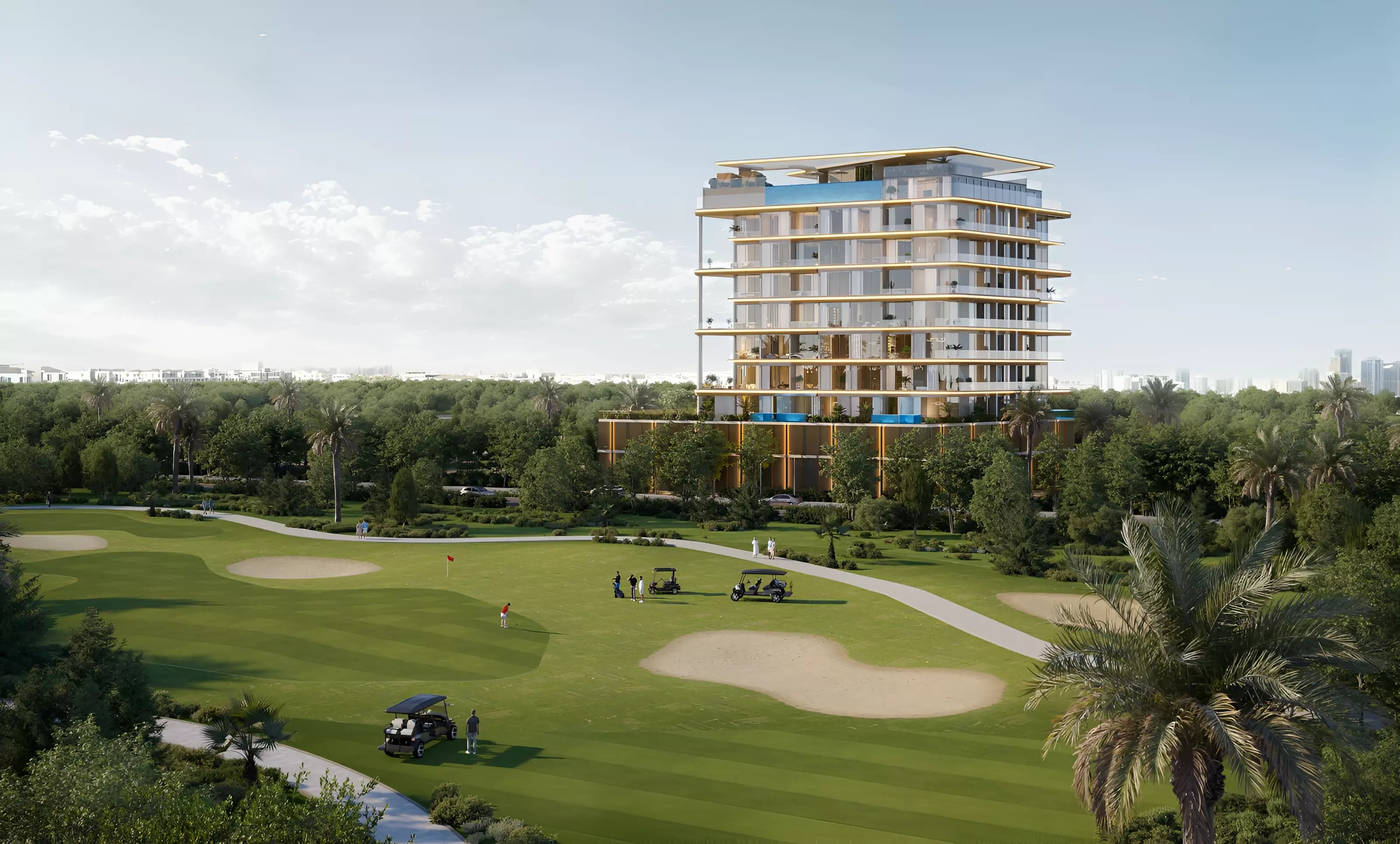 Impressie van Golf Grove, appartementen van Regent in Dubai Production City (IMPZ), Dubai