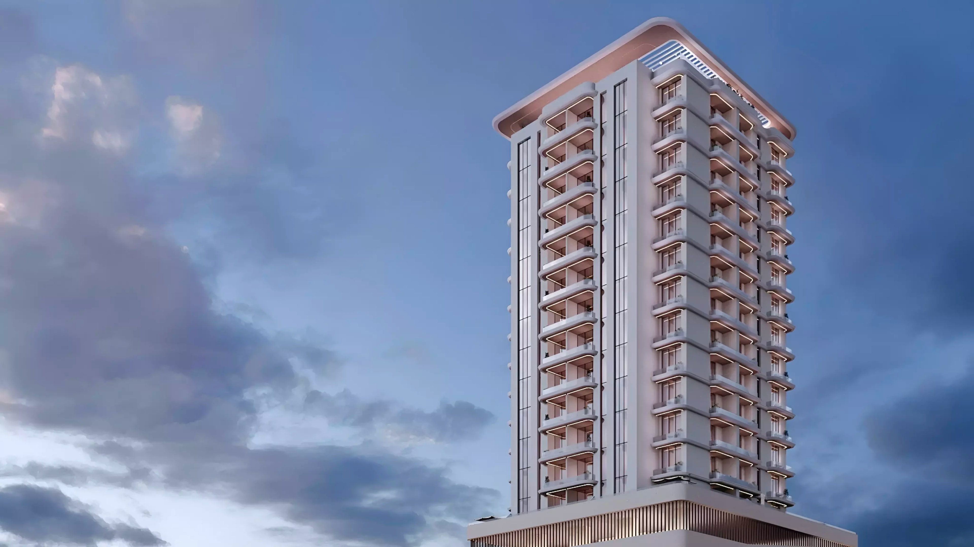 Impressie van Celestara Residences, appartementen van Aldhana Development in Jumeirah Village Circle, Dubai