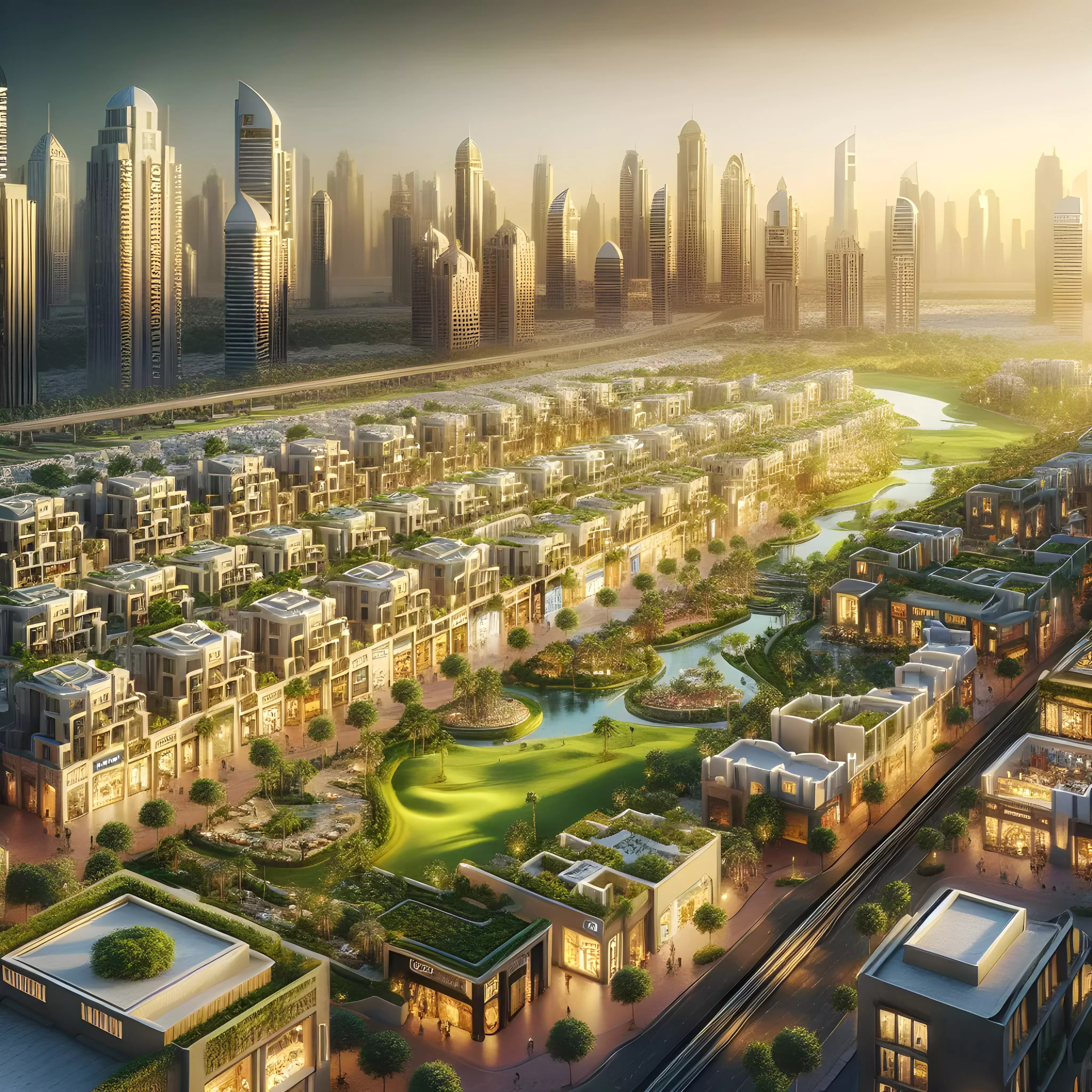 Impressie van Tulip Oasis 11, appartementen van AME Real Estate Development in Majan, Dubai