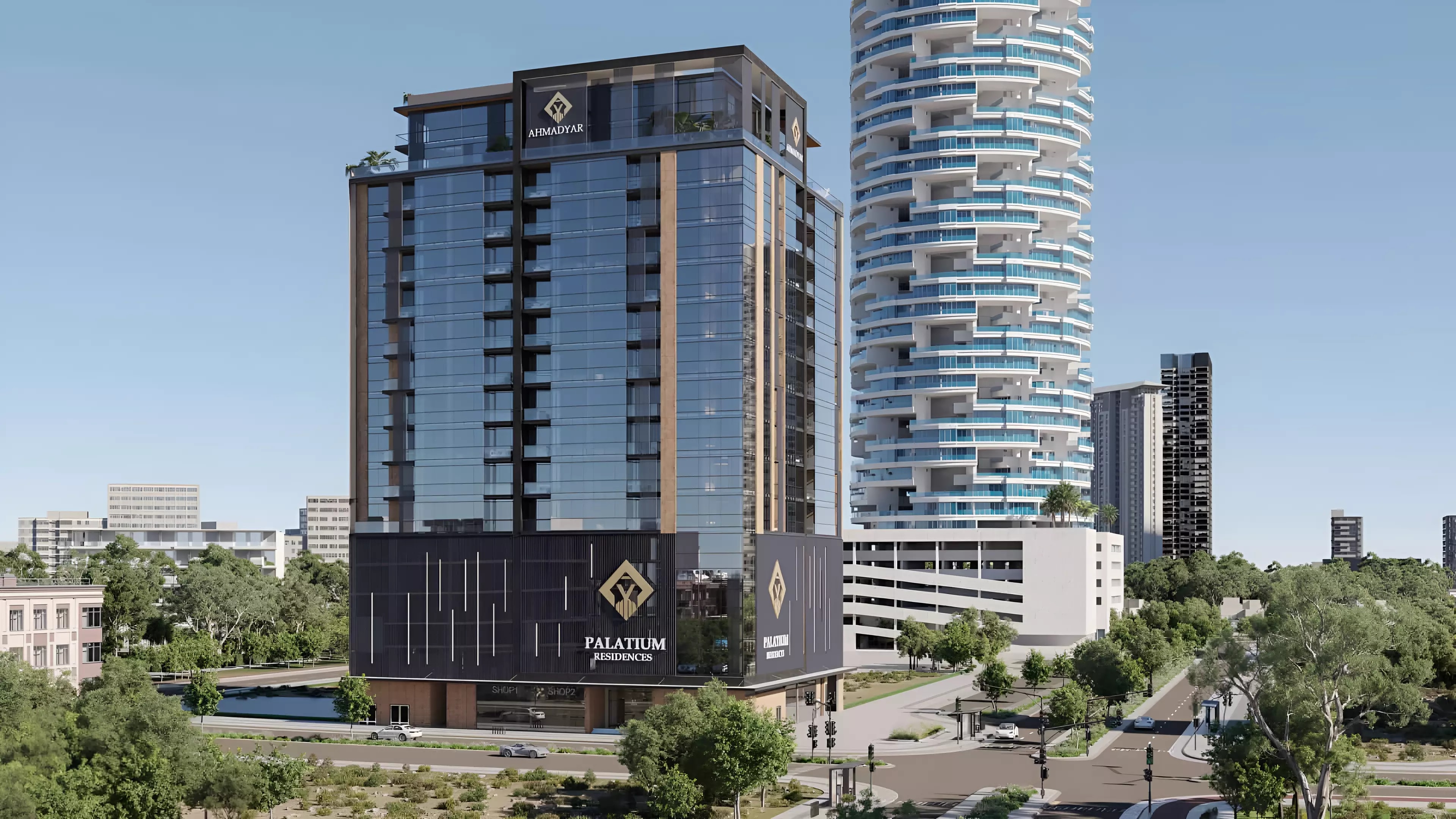 Impressie van Palatium Residences, appartementen van Ahmadyar Developments in Jumeirah Village Circle, Dubai