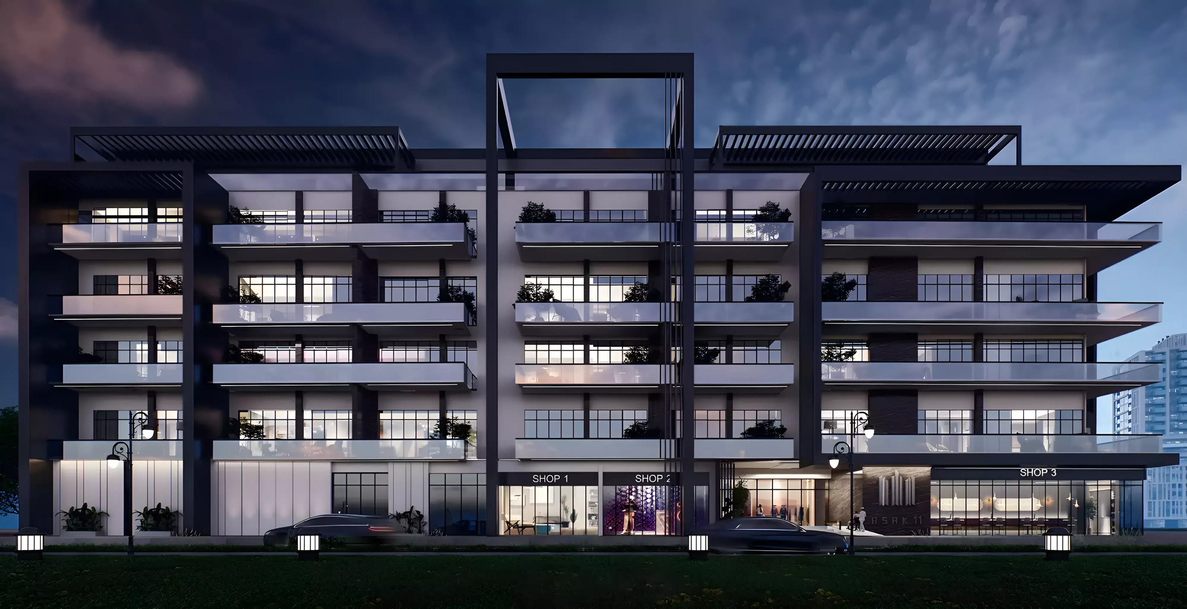 Impressie van Al Serh Residences 11, appartementen van Asak Real Estate Development in Jumeirah Village Circle, Dubai