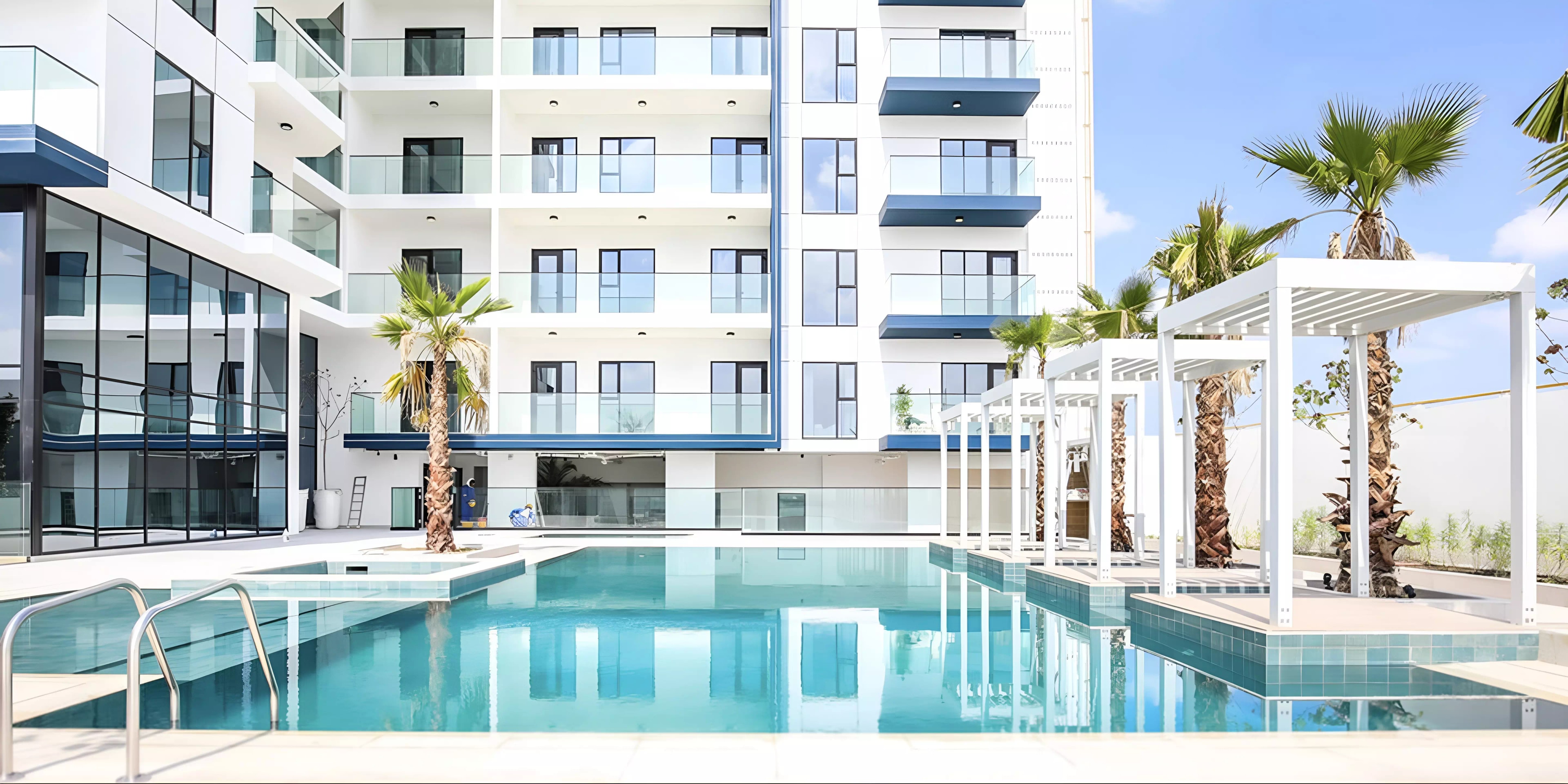 Impressie van The 7, appartementen van Aurora Real Estate Development in Downtown Jebel Ali, Dubai