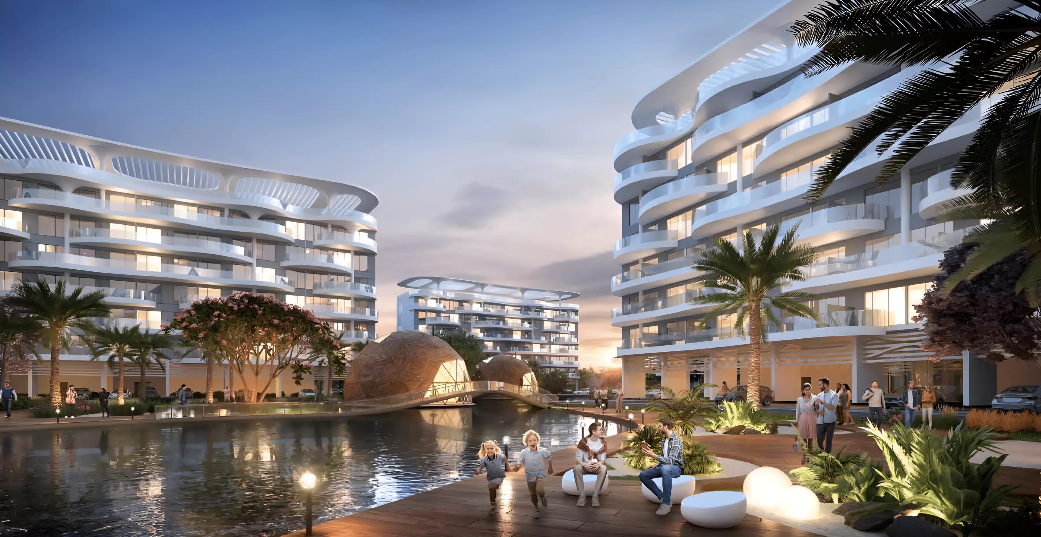Impressie van Damac Lagoon Views Andalucia, appartementen van Damac Properties in Damac Lagoons, Dubai
