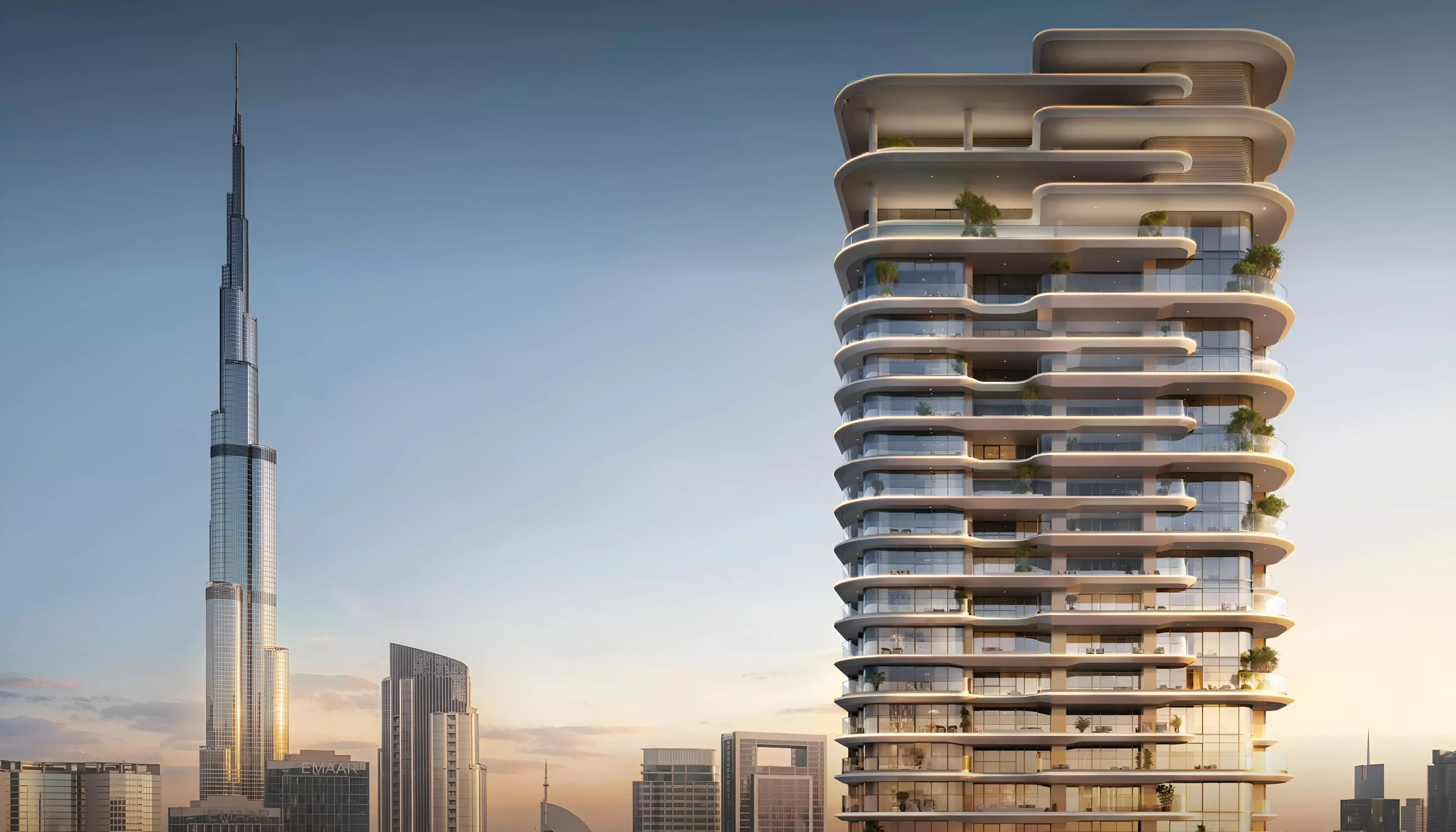 Impressie van Avarra by Palace, woningen van Emaar Properties in Business Bay, Dubai