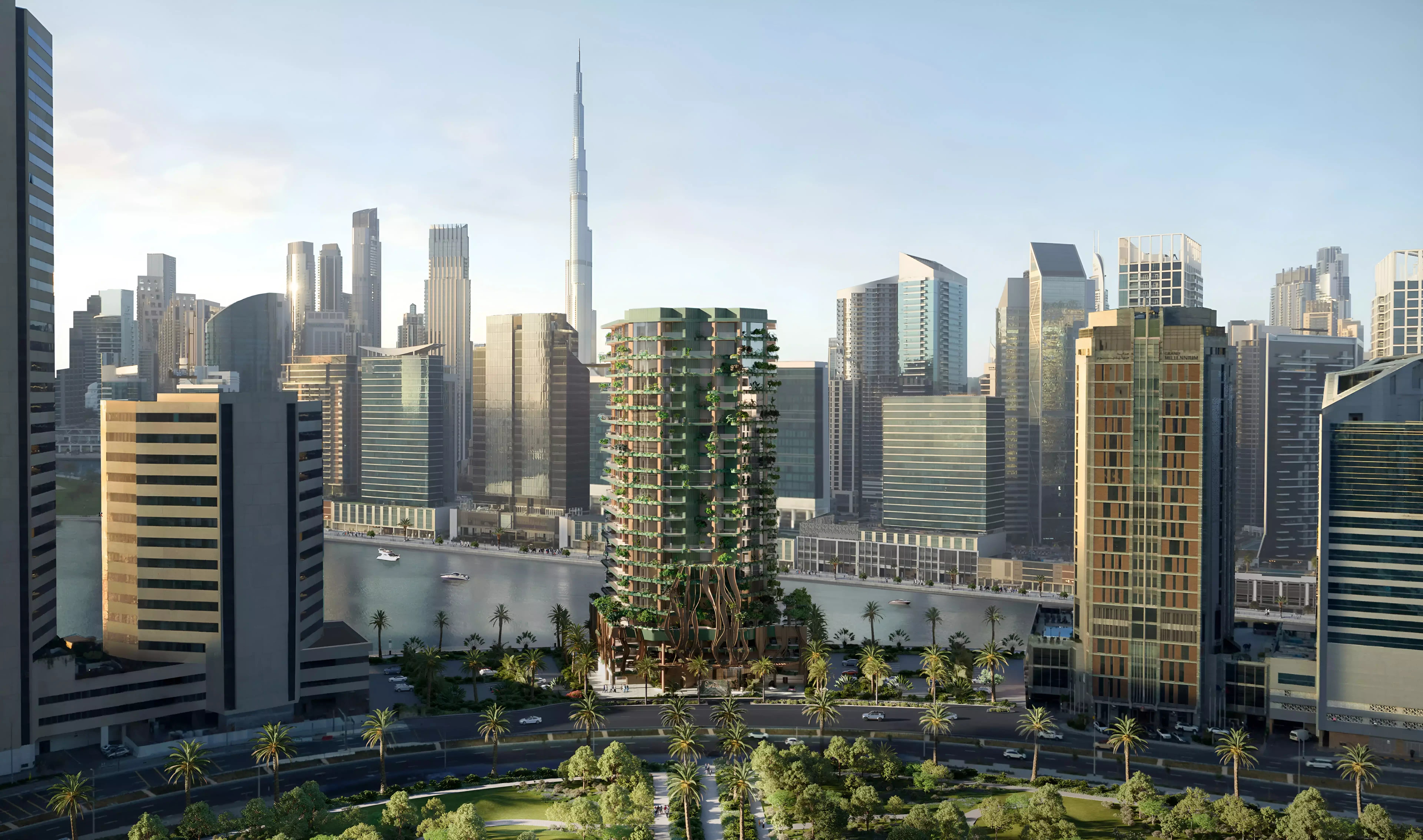 Impressie van Eywa The Tree of Life, woningen van R. Evolution in Business Bay, Dubai