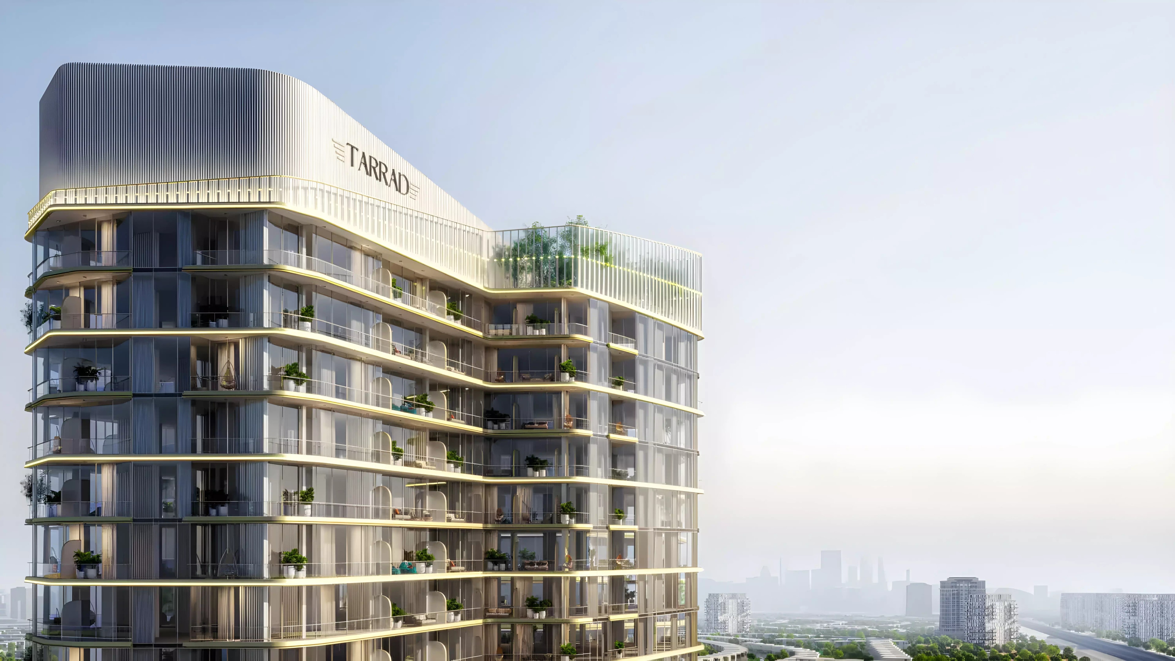 Impressie van Celesto Tower 2, appartementen van Tarrad Development in Dubai Land Residence Complex, Dubai