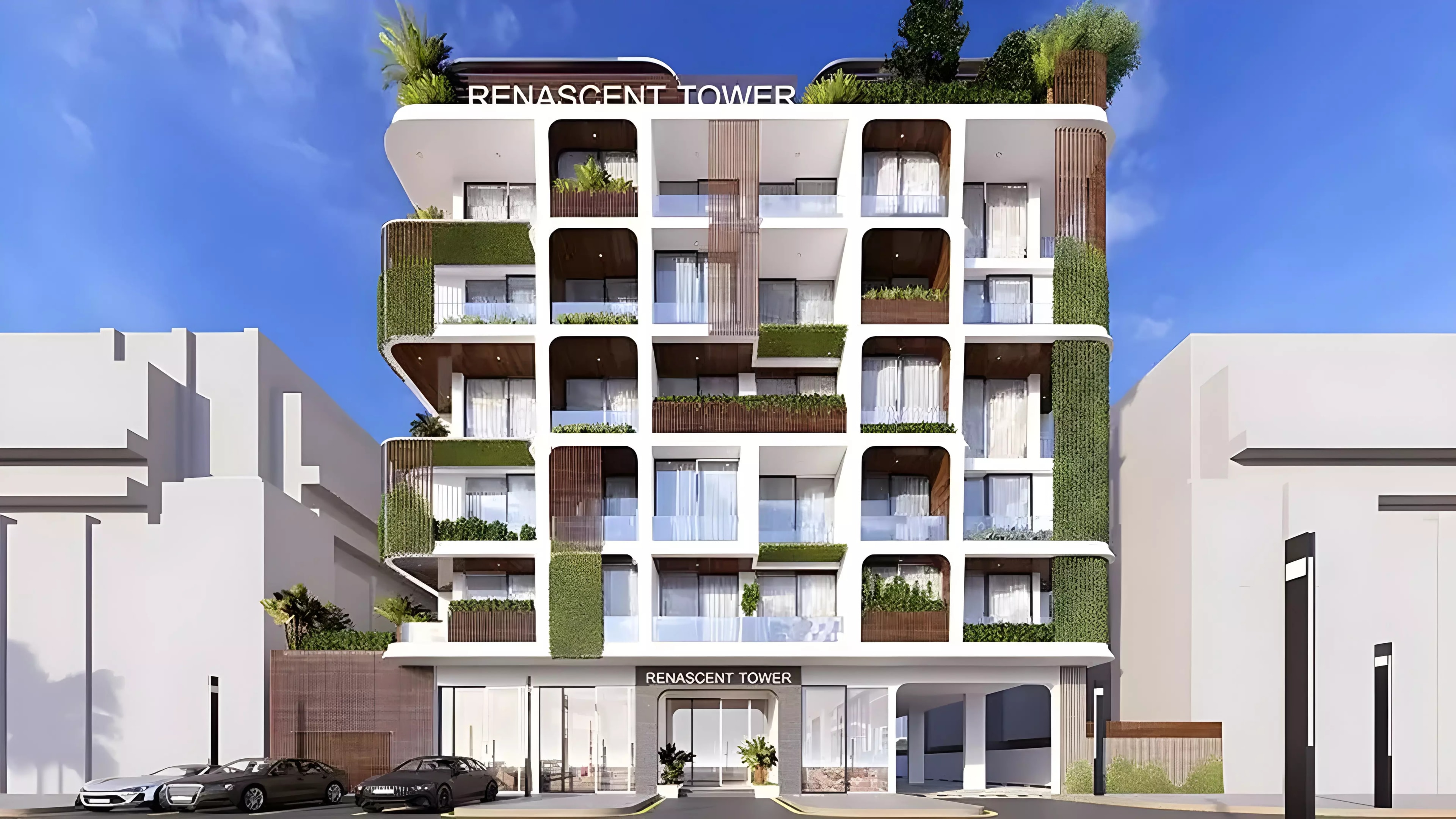 Impressie van Renascent Tower, appartementen van Samara Development in Majan, Dubai