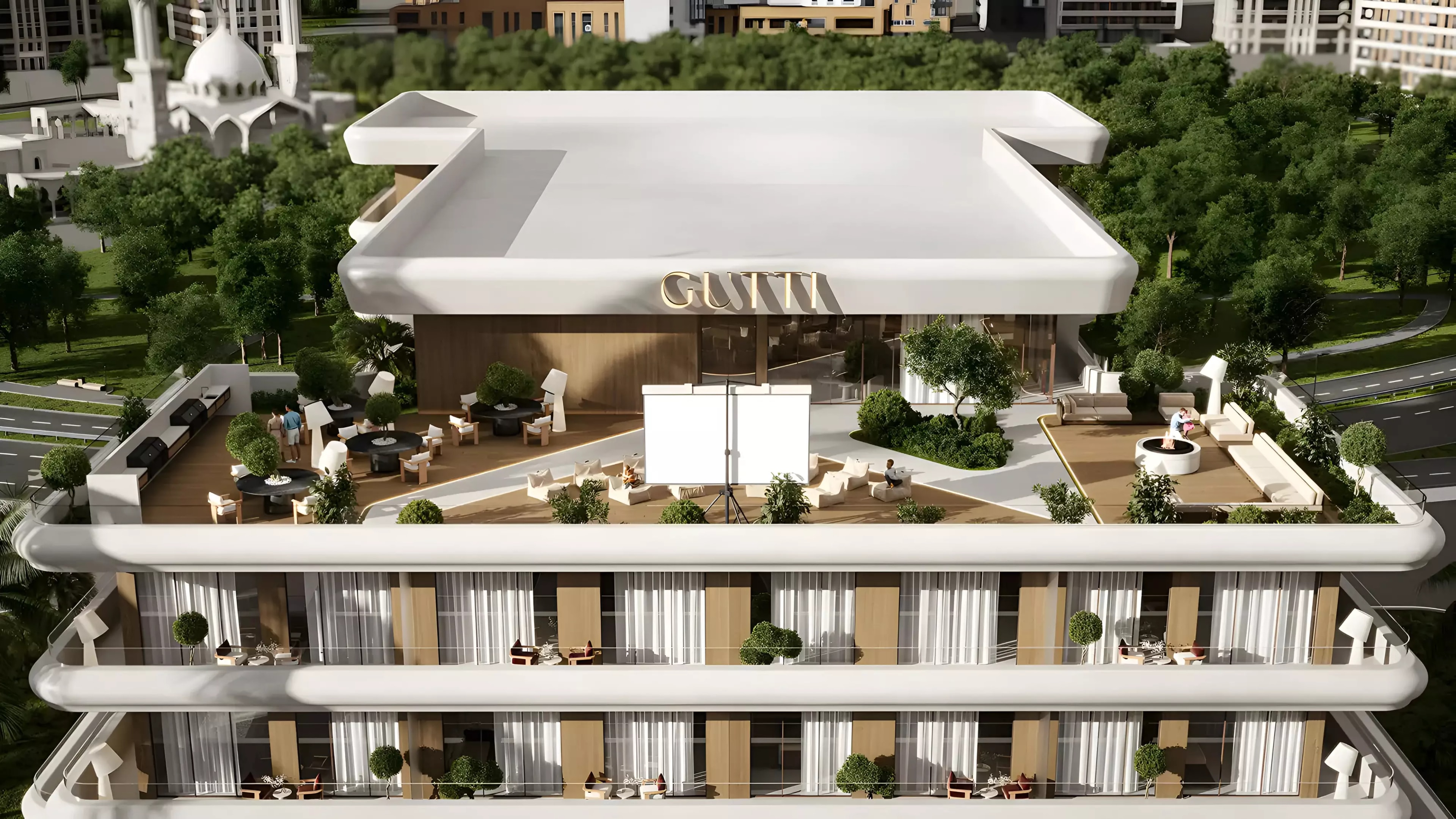 Impressie van Veona, appartementen van Gutti Development in Dubai Land Residence Complex, Dubai