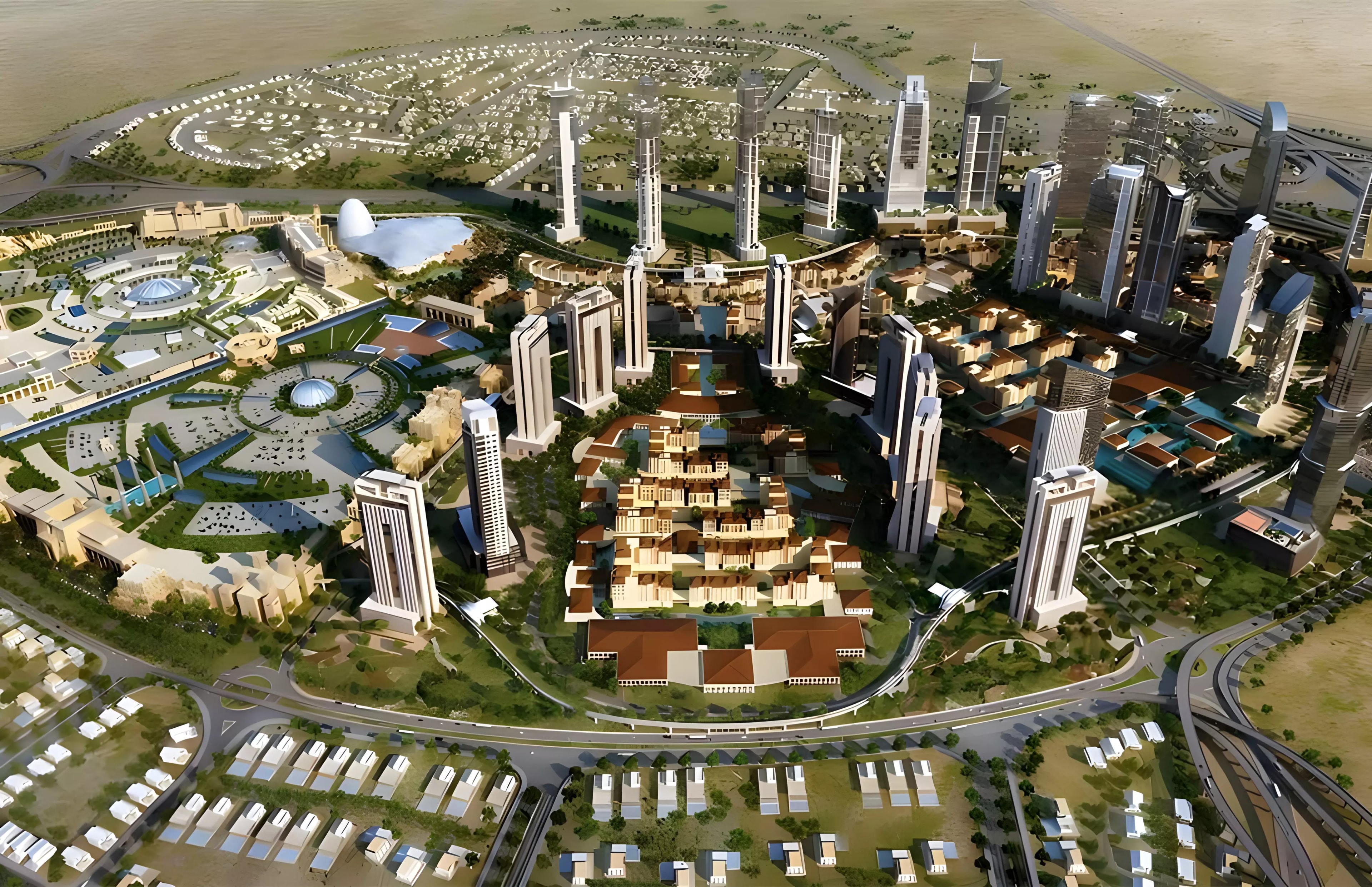 Impressie van KHK 31 Residences, appartementen van KHK Real Estate Development in Dubai Land Residence Complex, Dubai