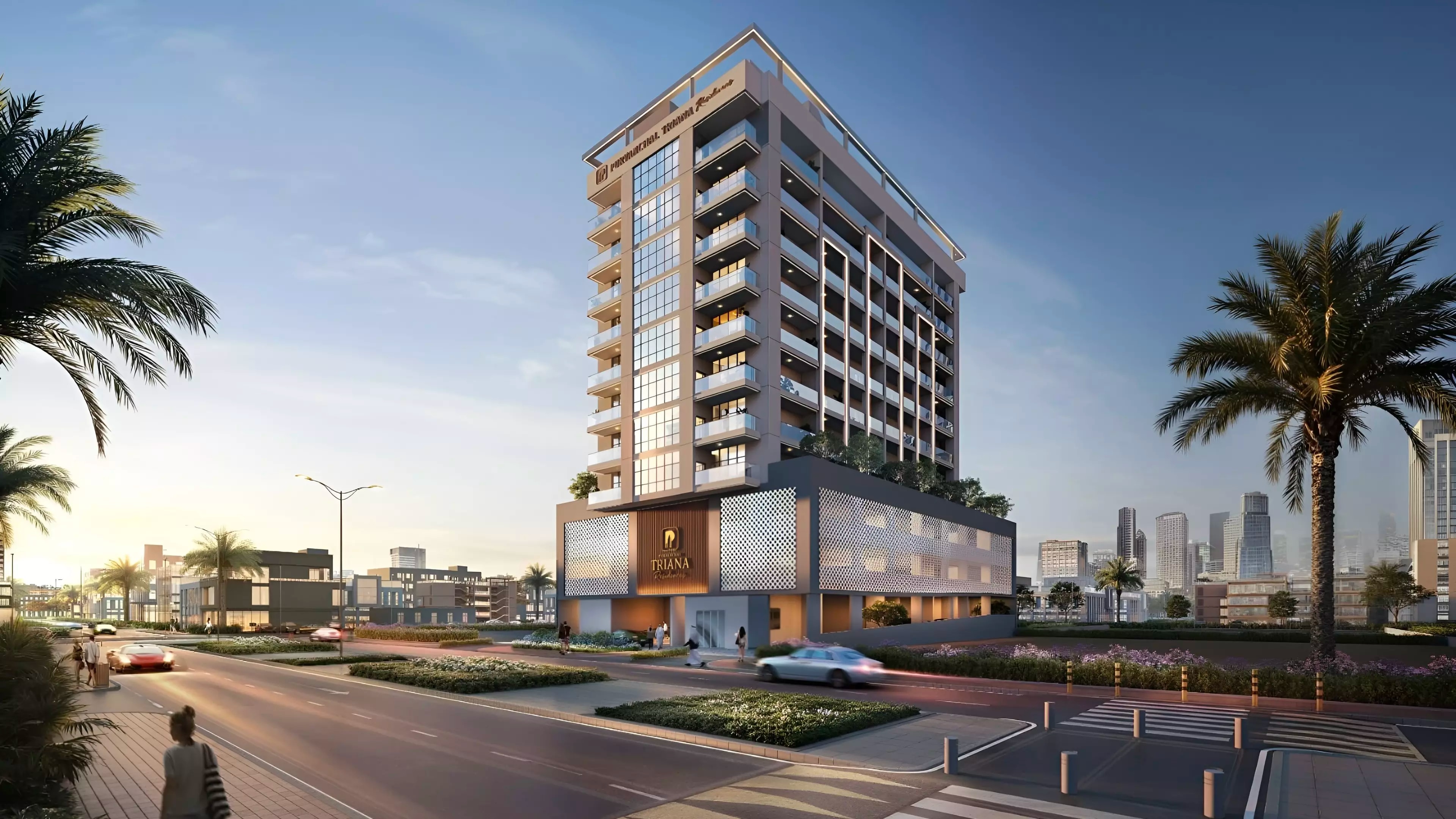 Impressie van Purvanchal Triana Residences, appartementen van Purvanchal Developers in Jumeirah Garden City, Dubai