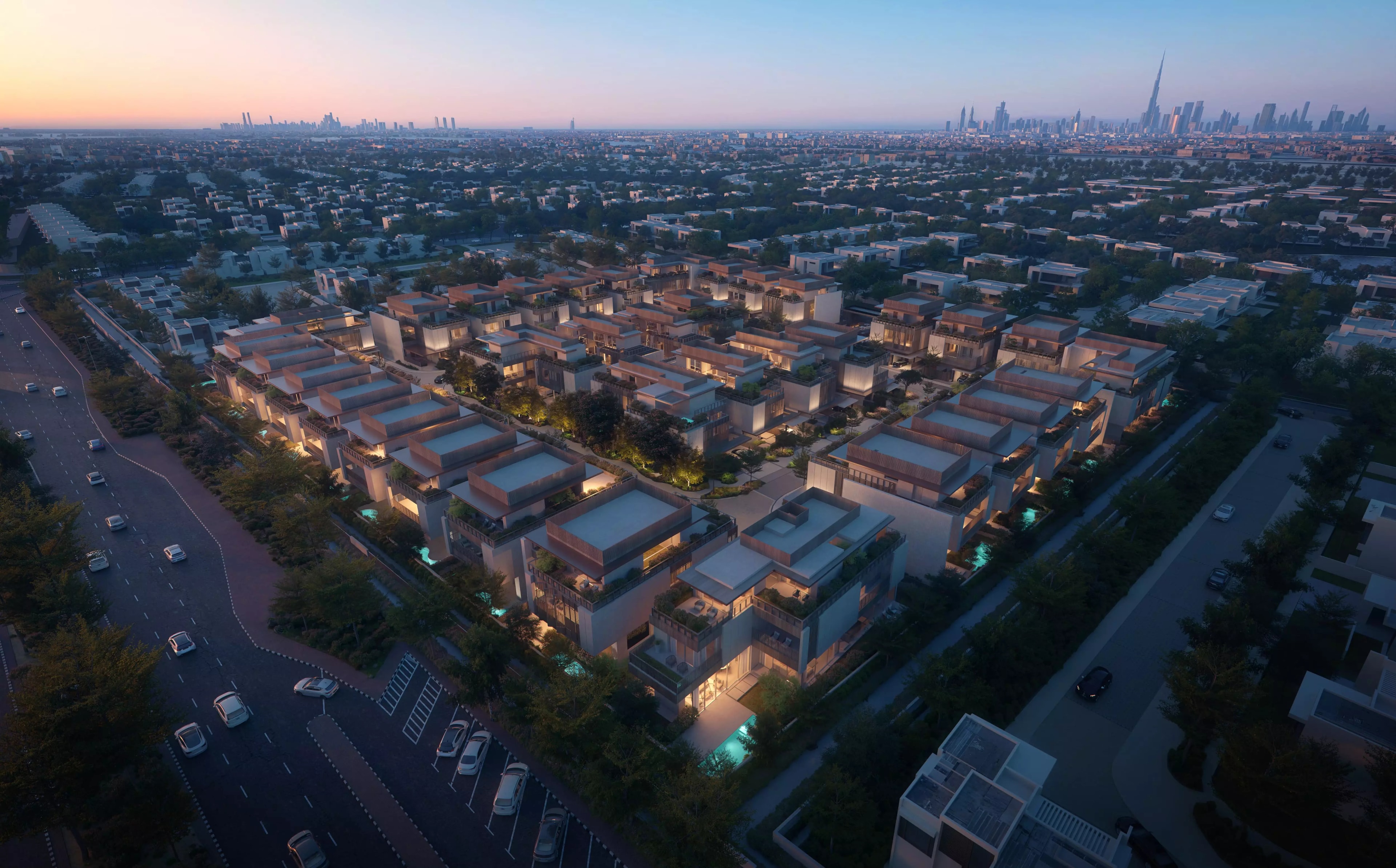 Impressie van Numa Reserve, villa's van Mirfa IBC Developers in Mohammed Bin Rashid City, Dubai