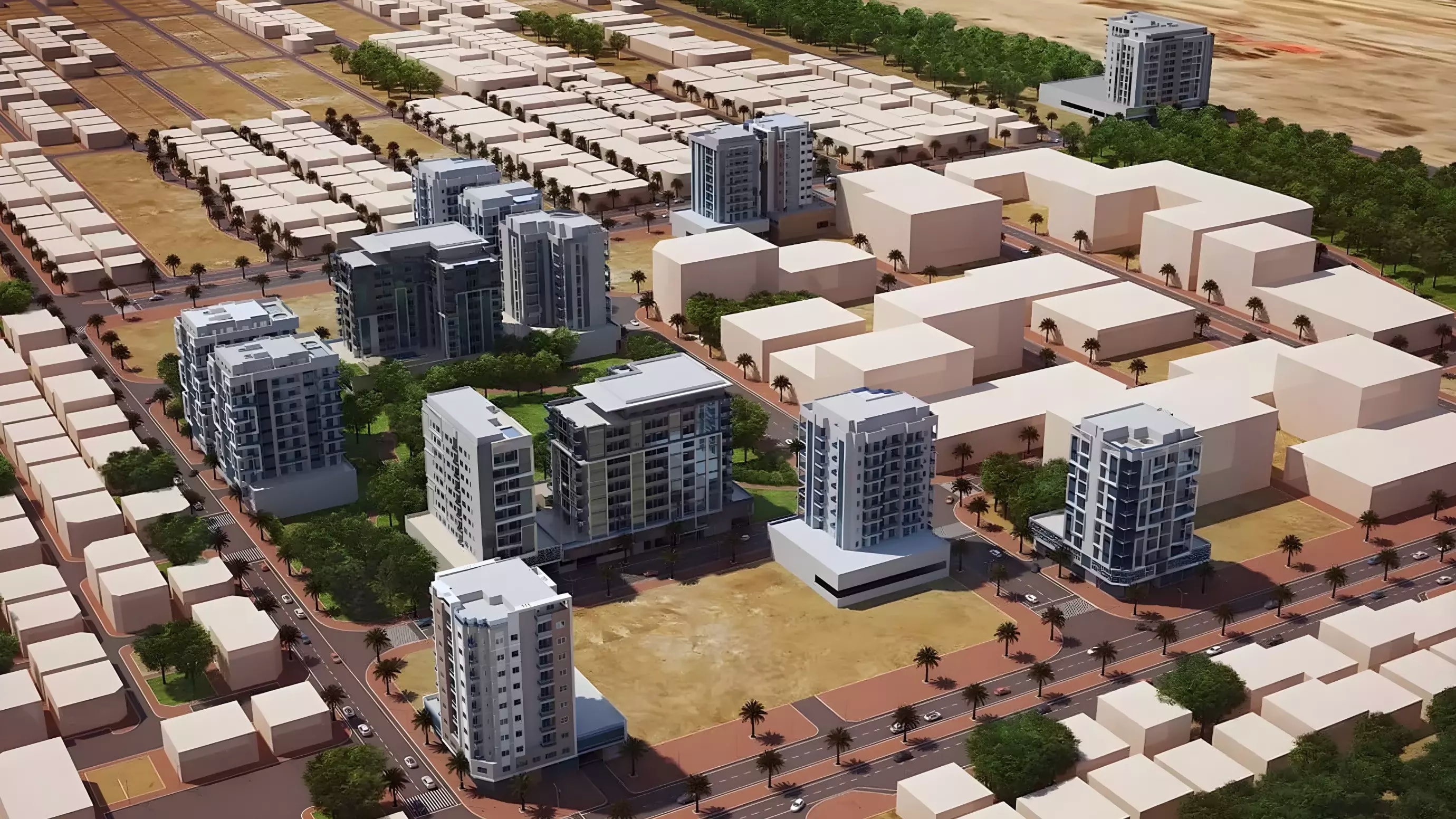 Impressie van West 5 Residences, appartementen van West F5 Development in Jumeirah Garden City, Dubai
