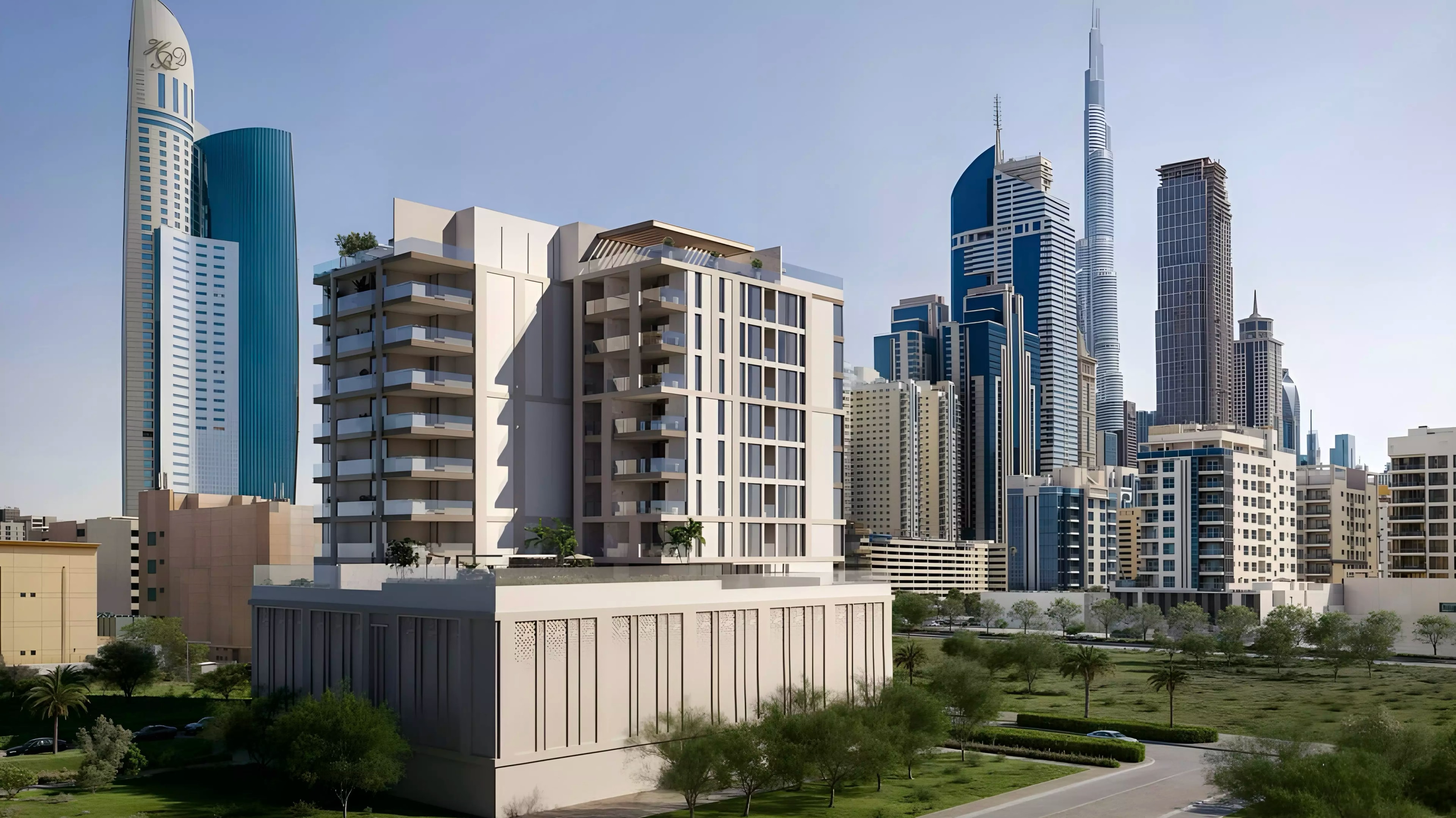 Impressie van The Elysian, appartementen van New MFOUR Development in Al Satwa, Dubai