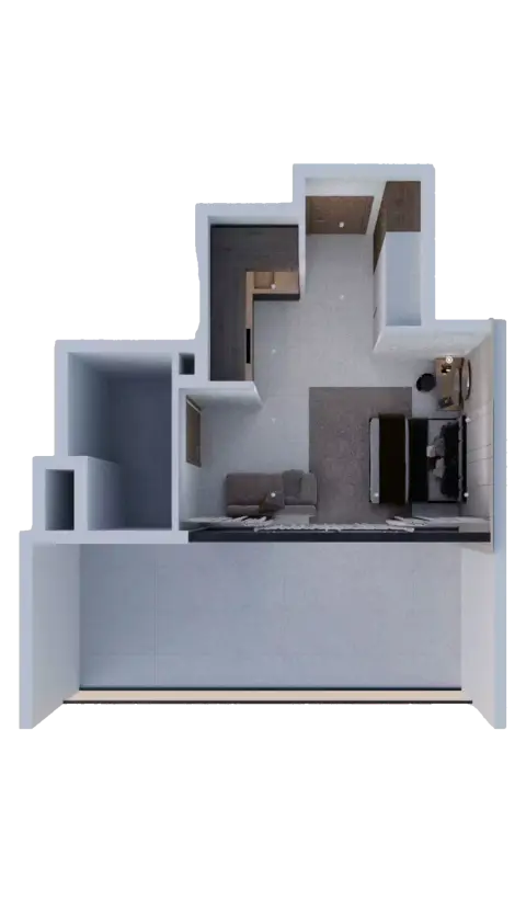 Plattegrond van Studio in AG Ark Tower