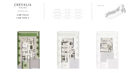 Plattegrond van 4 slaapkamers in Grand Polo Club and Resort