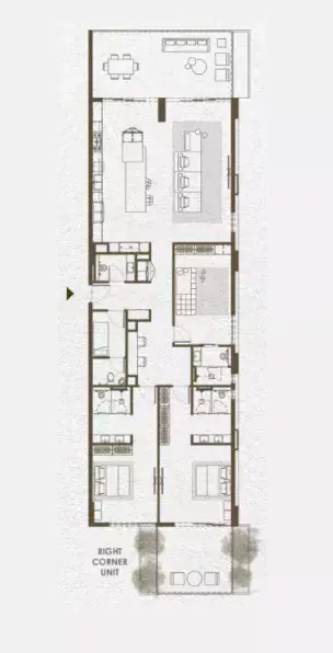 Plattegrond van 3 slaapkamers in Mag Keturah Reserve