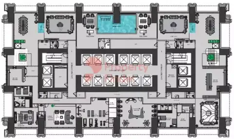 Plattegrond van 8 slaapkamers in Burj Binghatti Jacob & Co
