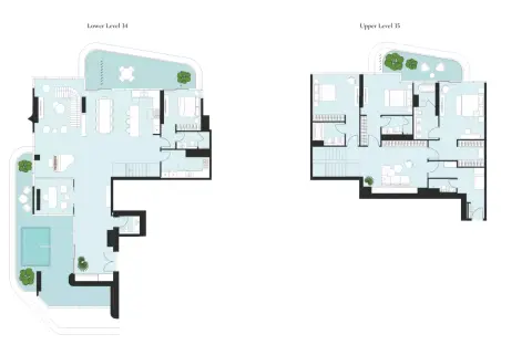 Plattegrond van 4 slaapkamers in Artistry One Residences