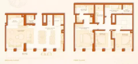 Plattegrond van 3 slaapkamers in Avenew 888
