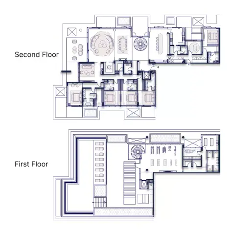 Plattegrond van 5 slaapkamers in Silena