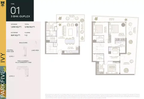 Plattegrond van 3 slaapkamers in Ember Park Five