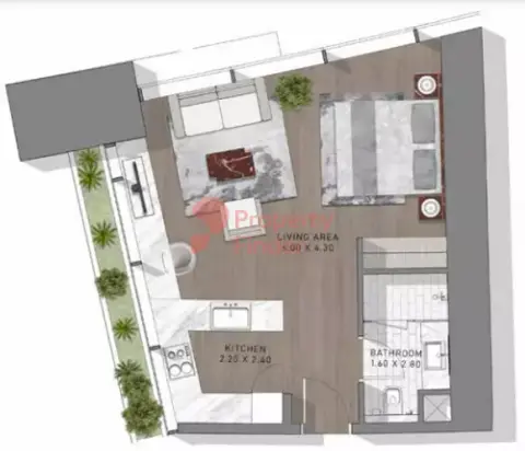 Plattegrond van Studio in Safa Two