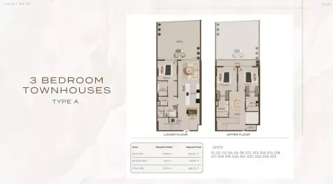 Plattegrond van 3 slaapkamers in At 85 Residences