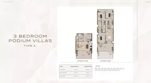 Plattegrond van 3 slaapkamers in At 85 Residences